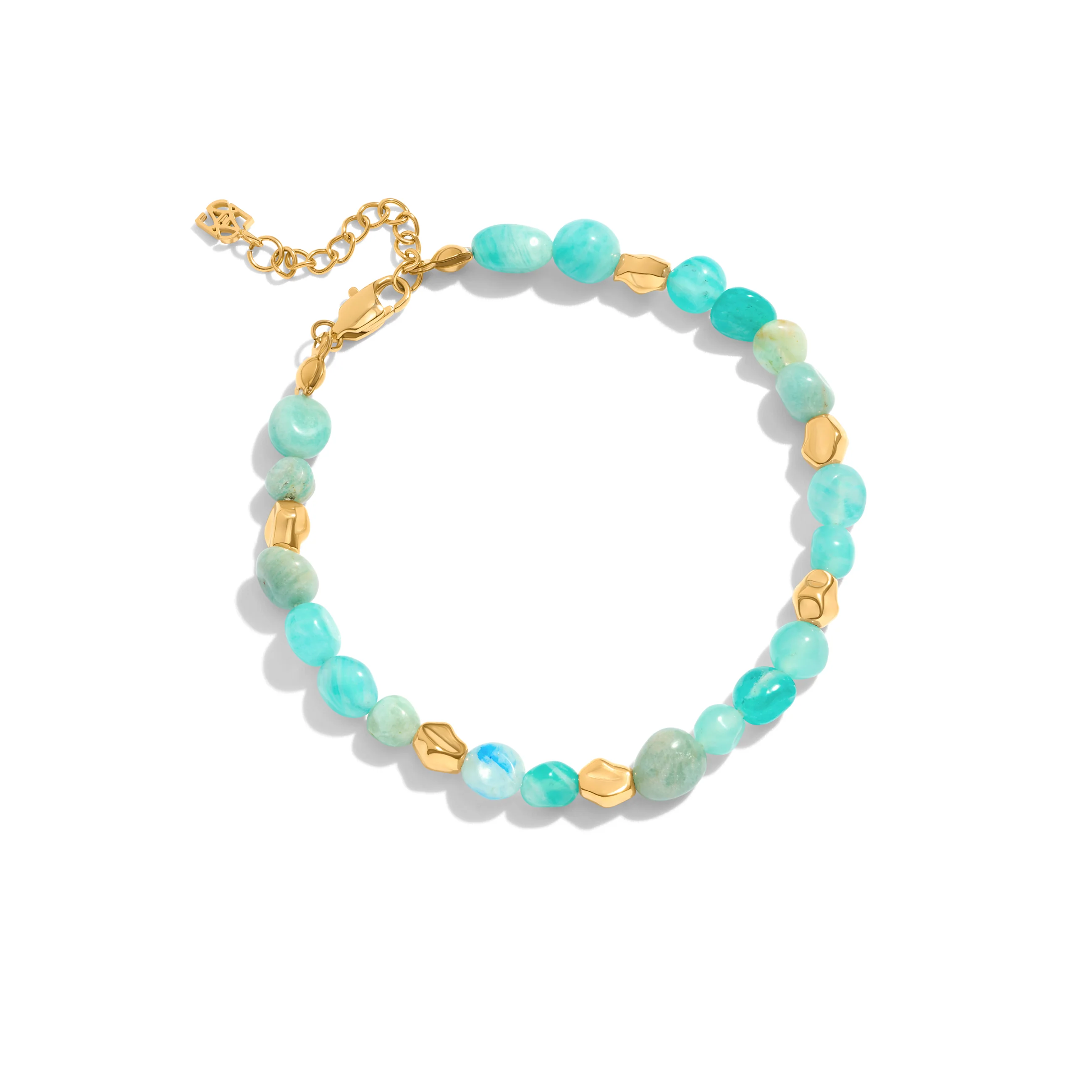 Amazonite & Gold Beaded Set (Gold) - Image 7