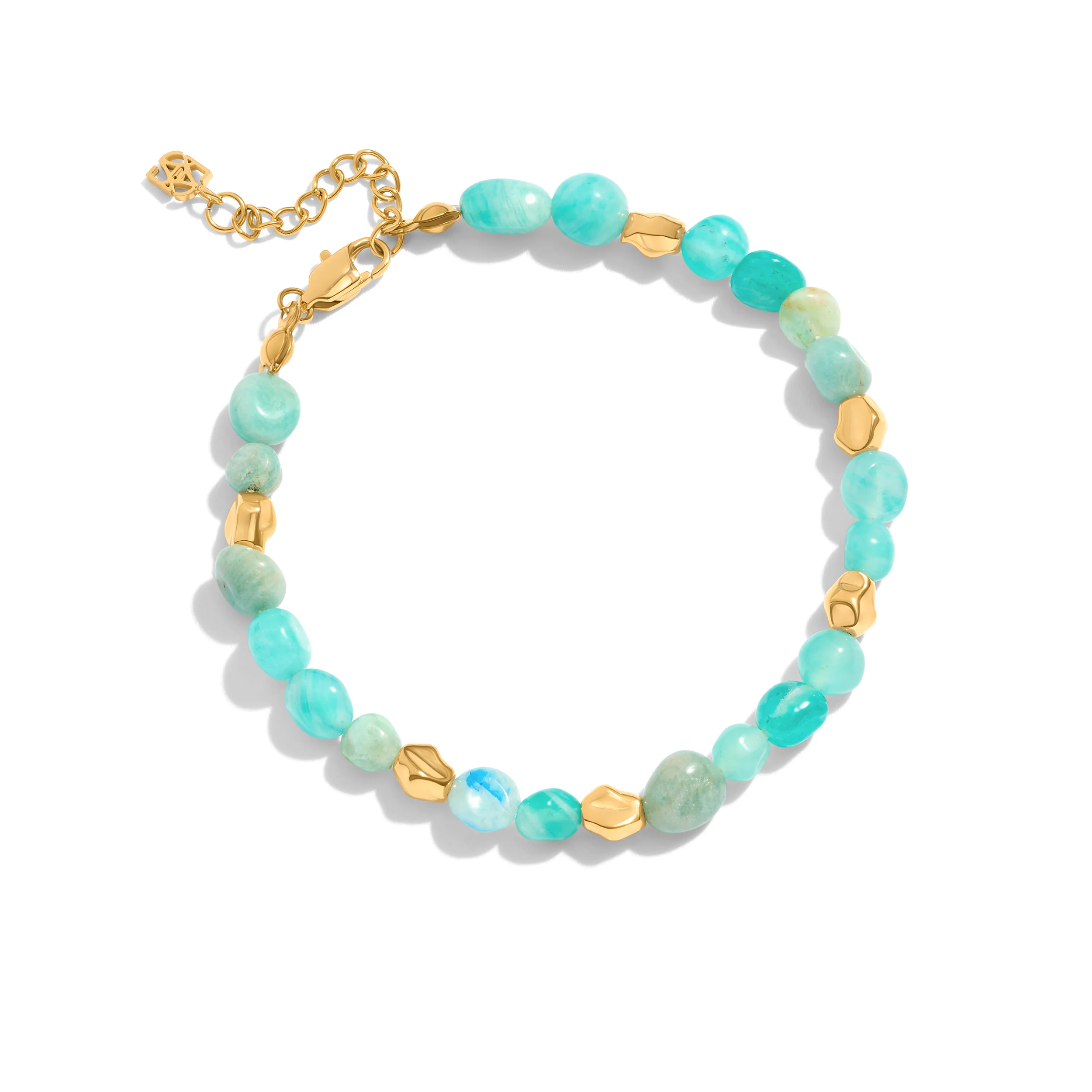 Amazonite & Gold Beaded Set (Gold) - Image 8