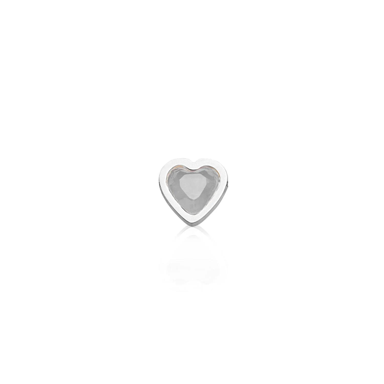 Made Mine Charms - Heart Birthstone Charms (Silver) - Image 8