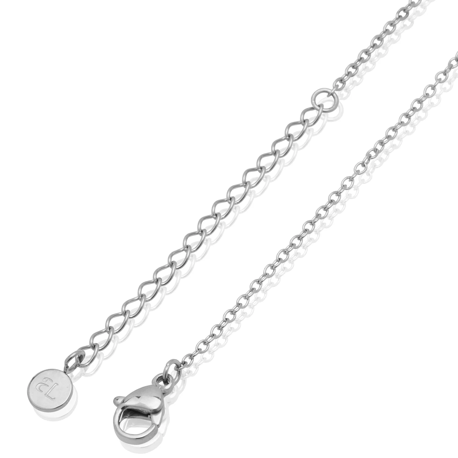 Birthstone Signature Name Necklace (Silver) - Image 5