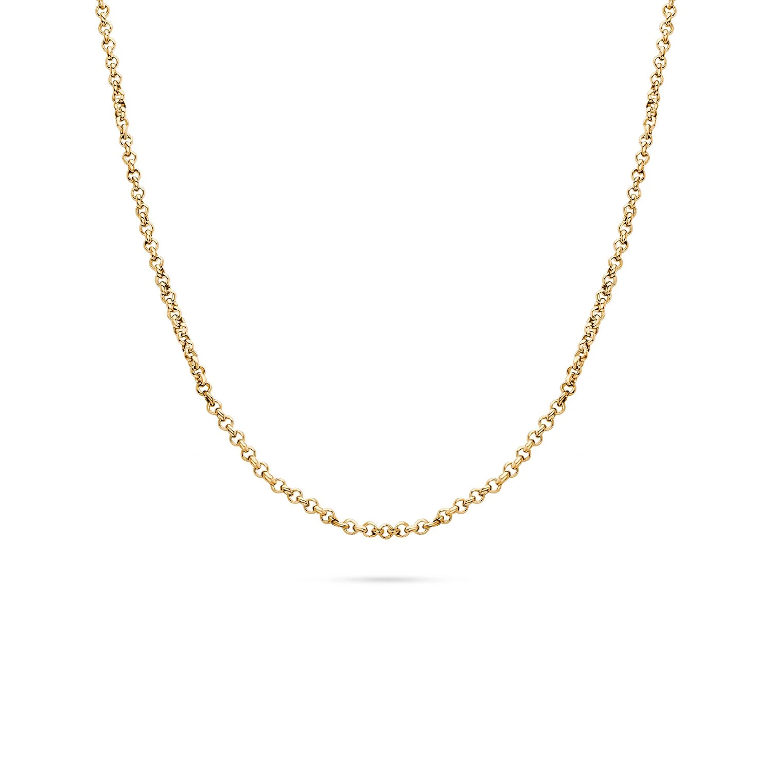 Layering Box Chain Necklace (Gold)