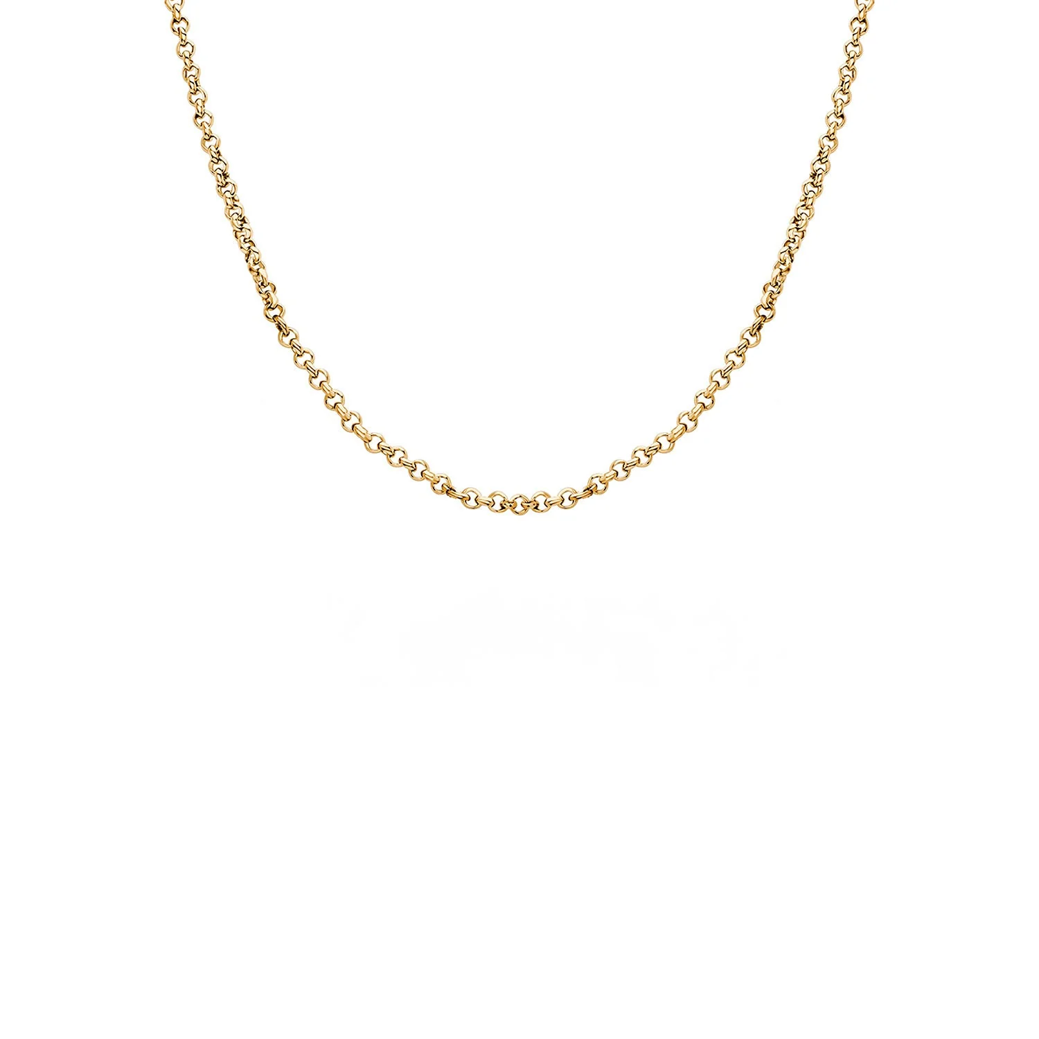 Layering Box Chain Necklace (Gold) - Image 2