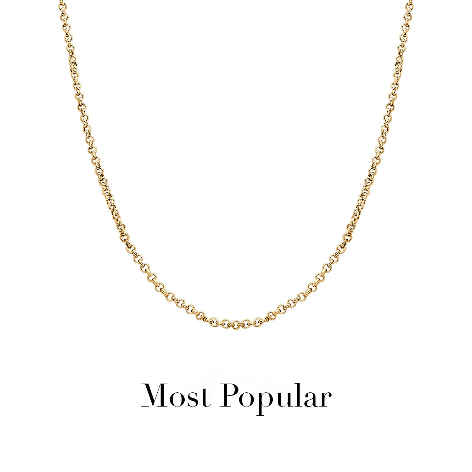 Layering Box Chain Necklace (Gold) - Image 3