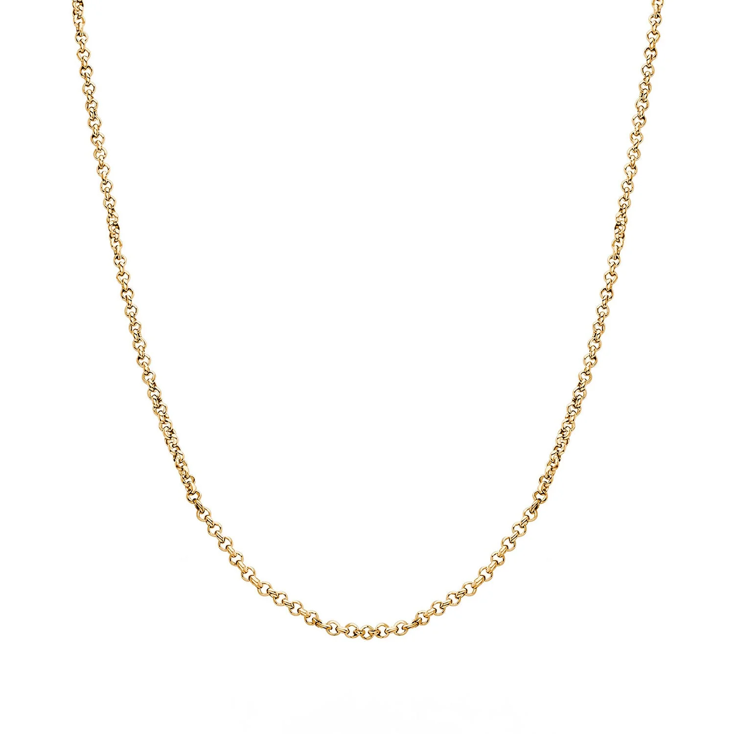 Layering Box Chain Necklace (Gold) - Image 4