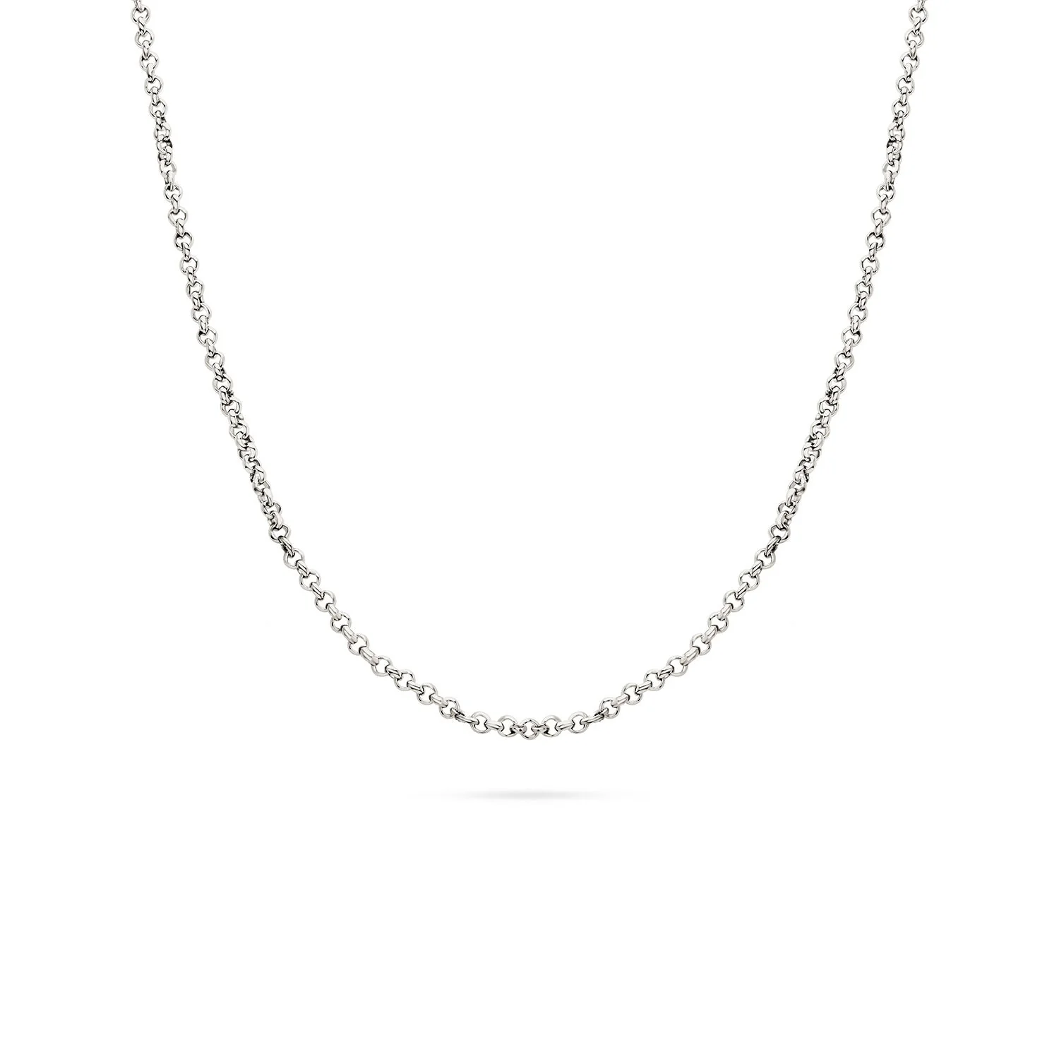Layering Box Chain Necklace (Silver)