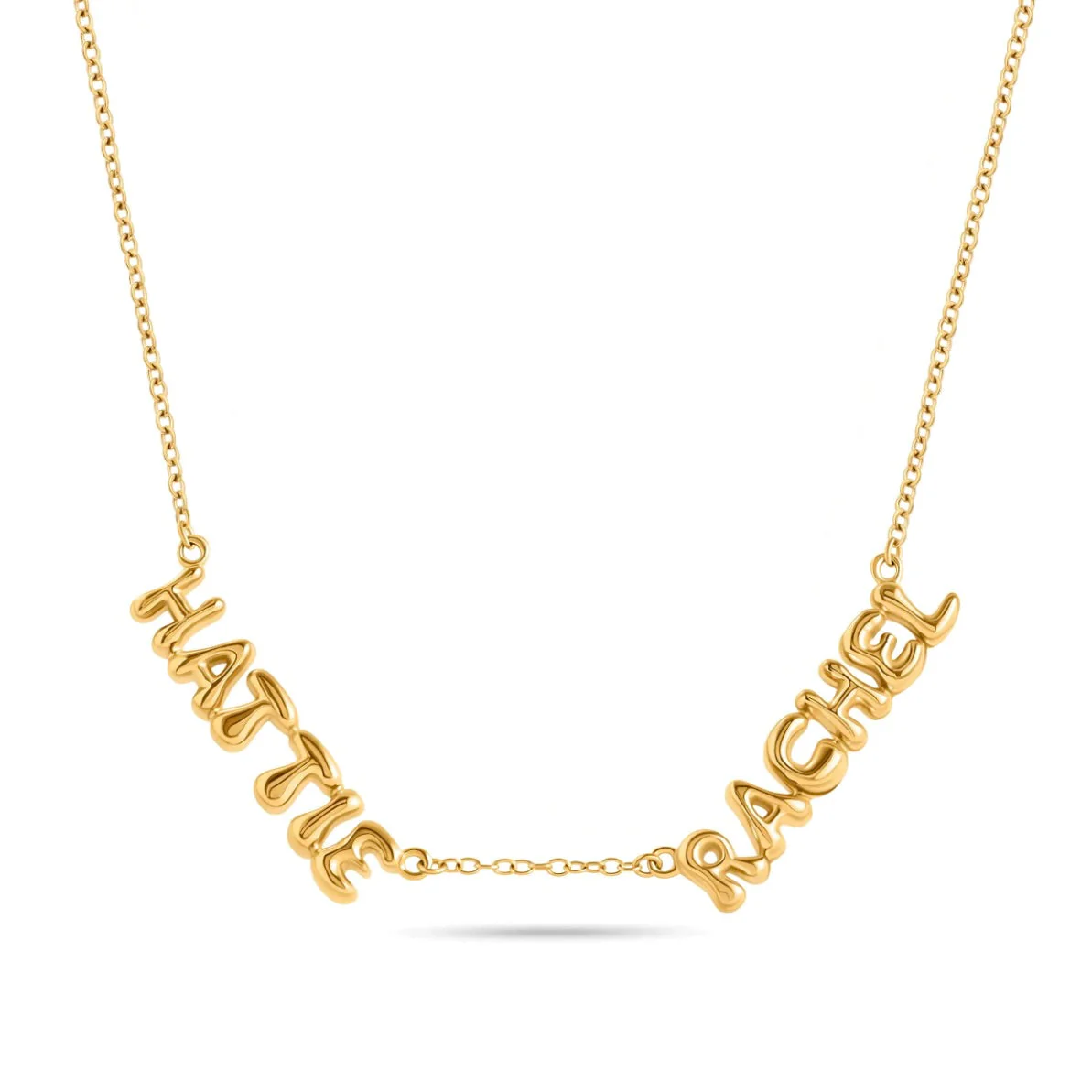 Bubble Name Necklace (Gold) - Image 6