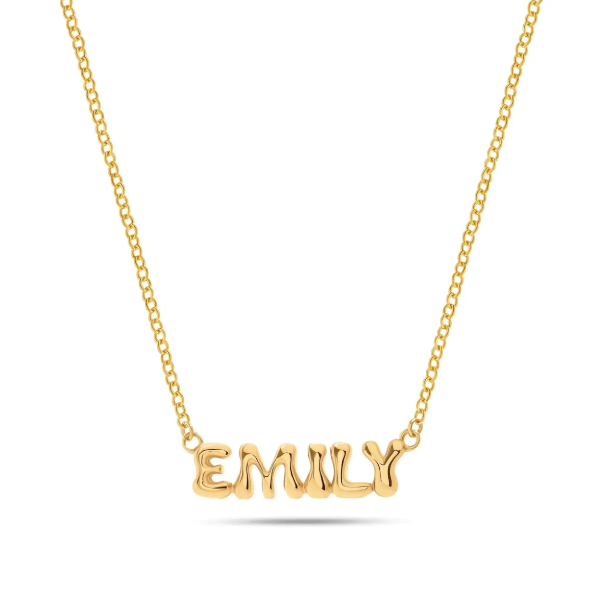 Bubble Name Necklace (Gold) - Image 7