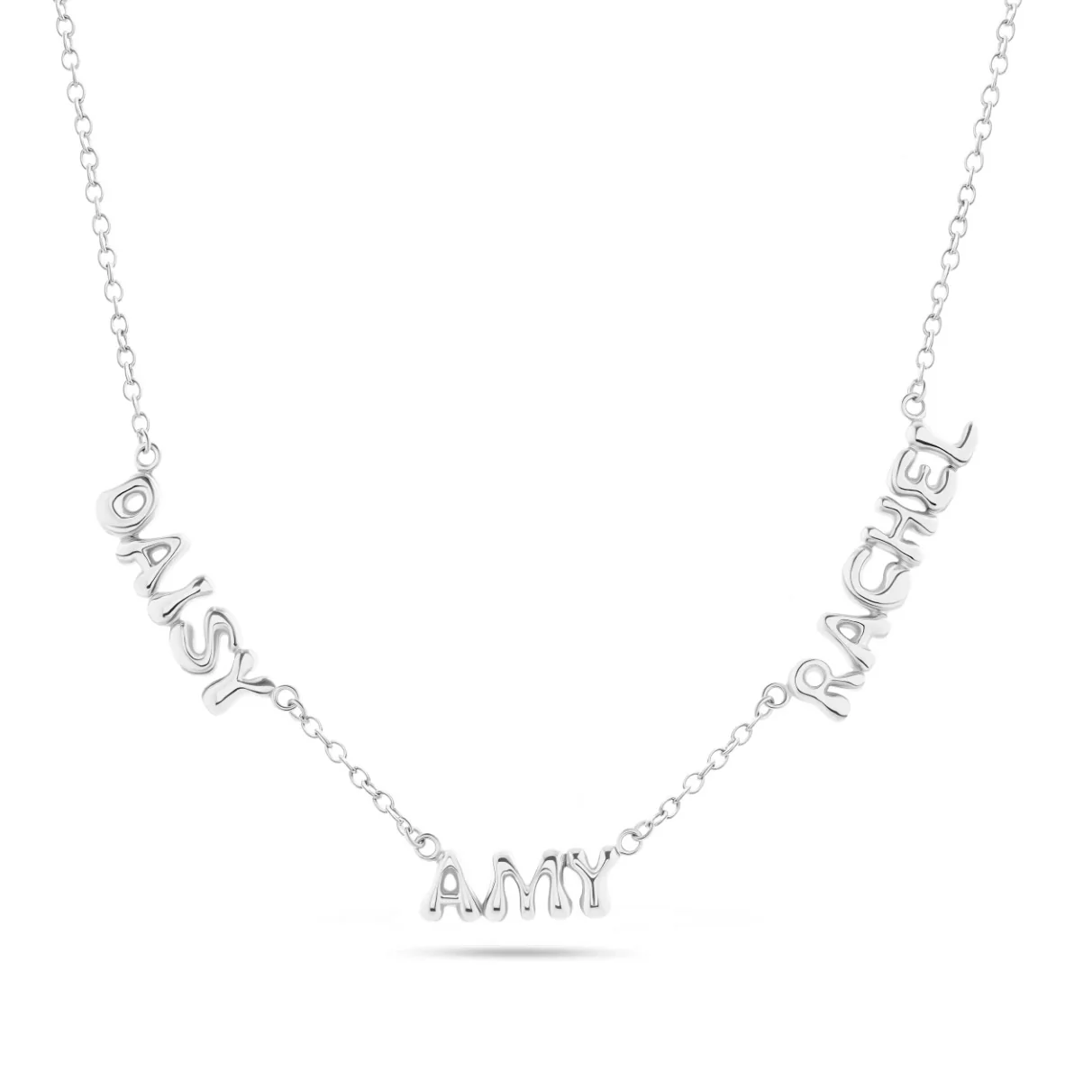 Bubble Name Necklace (Silver) - Image 8