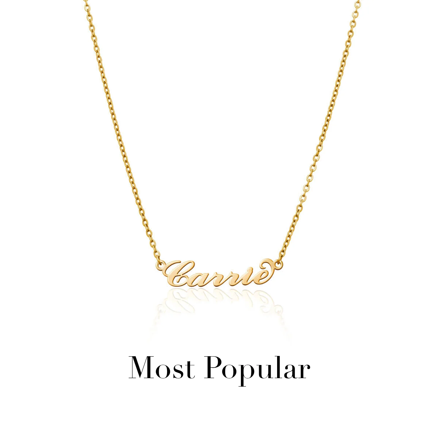Carrie Name Necklace (Gold) - Image 9