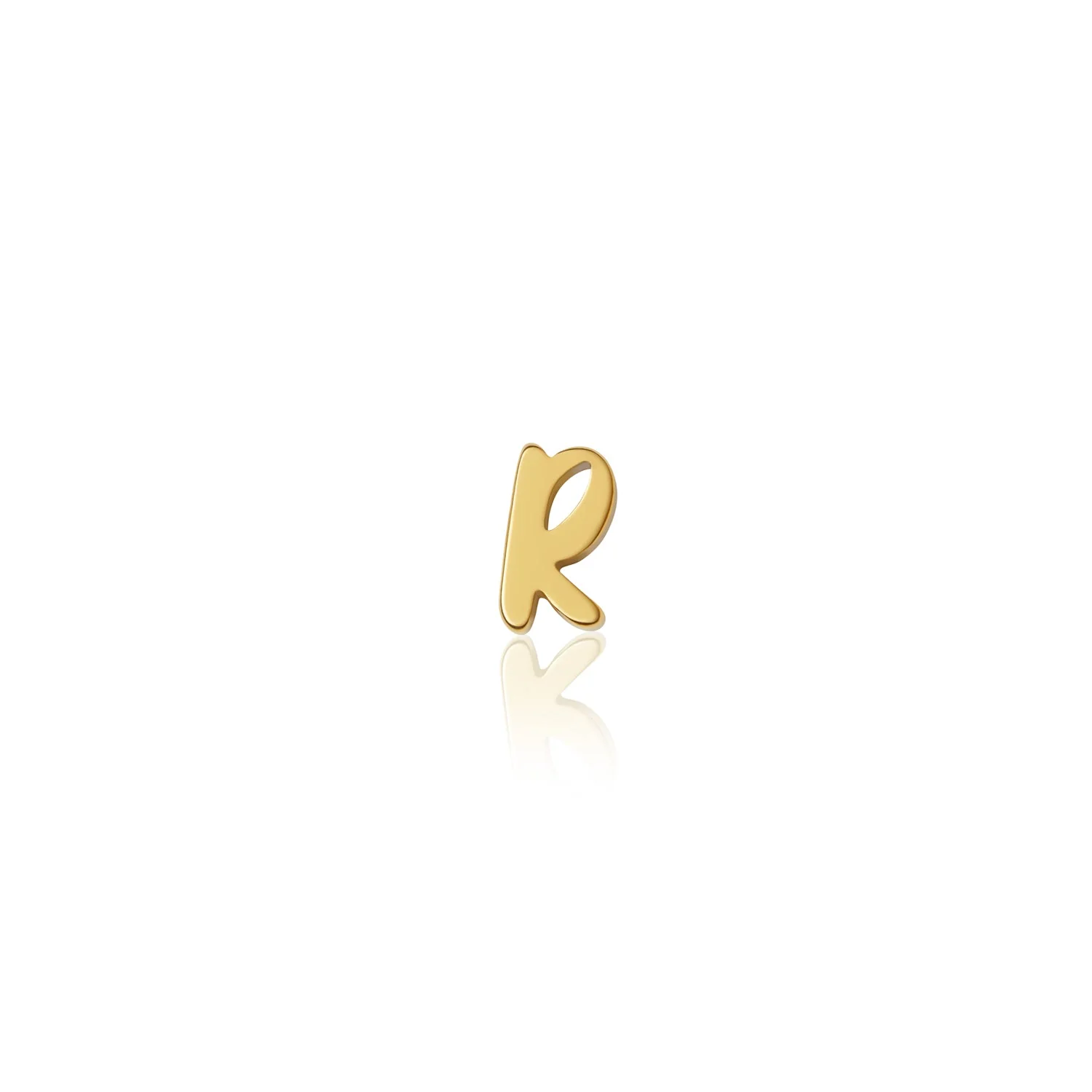 Fixed Charm - Handwritten Initial Charm (Gold) - Image 10