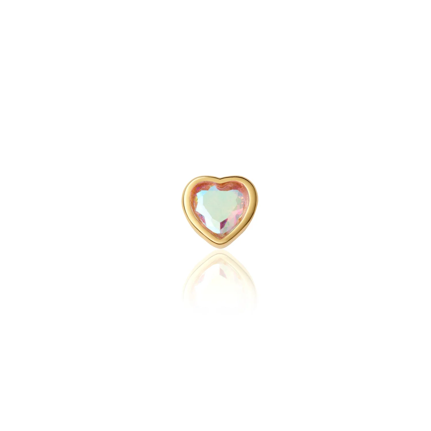 Fixed Charm - Heart Birthstone Charms (Gold) - Image 11