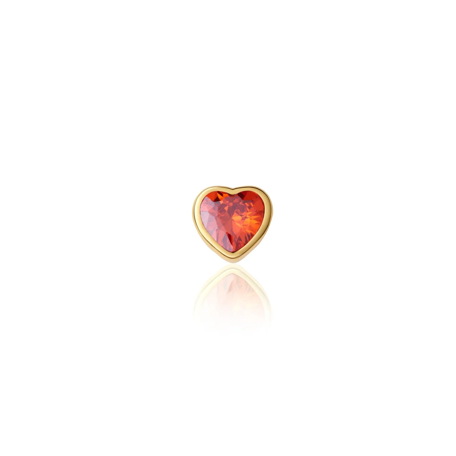 Fixed Charm - Heart Birthstone Charms (Gold) - Image 2