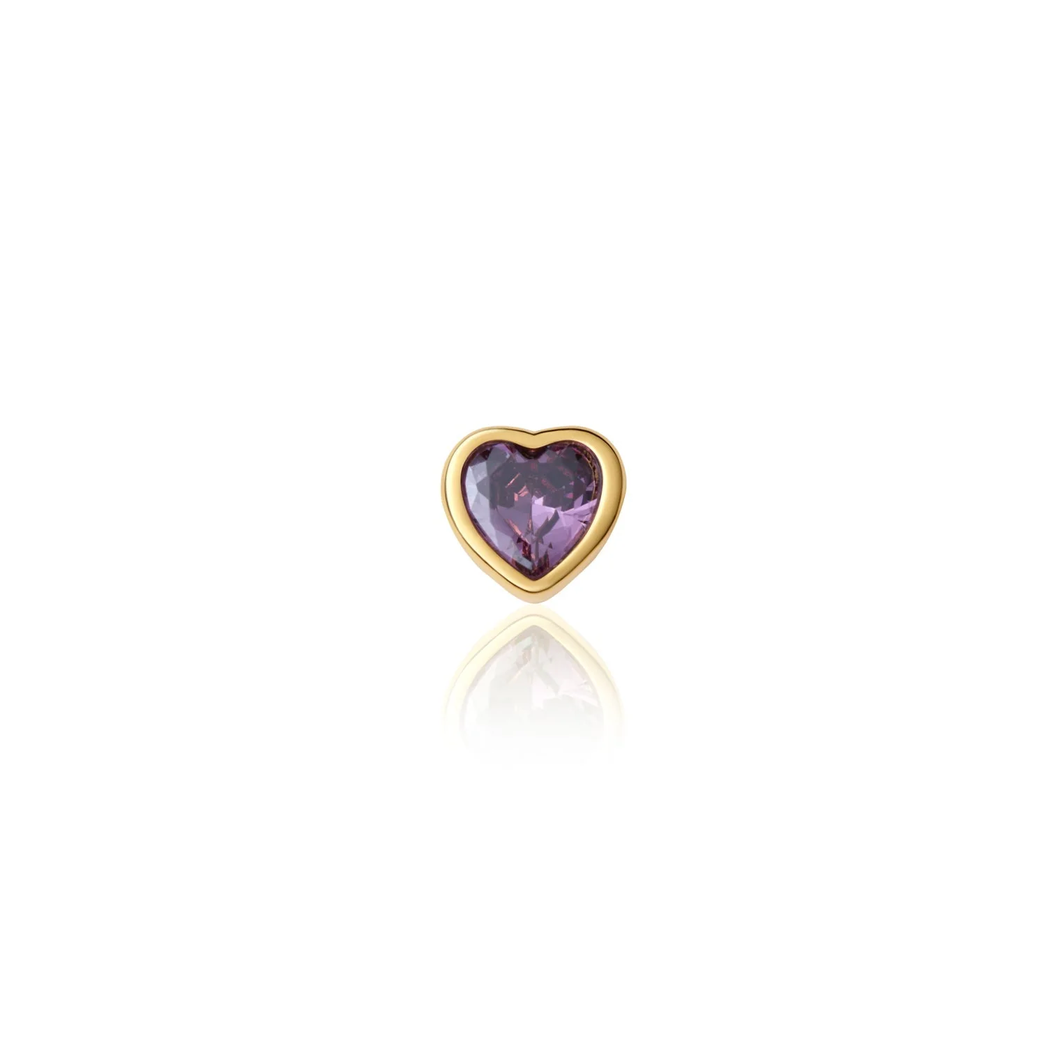 Fixed Charm - Heart Birthstone Charms (Gold) - Image 3