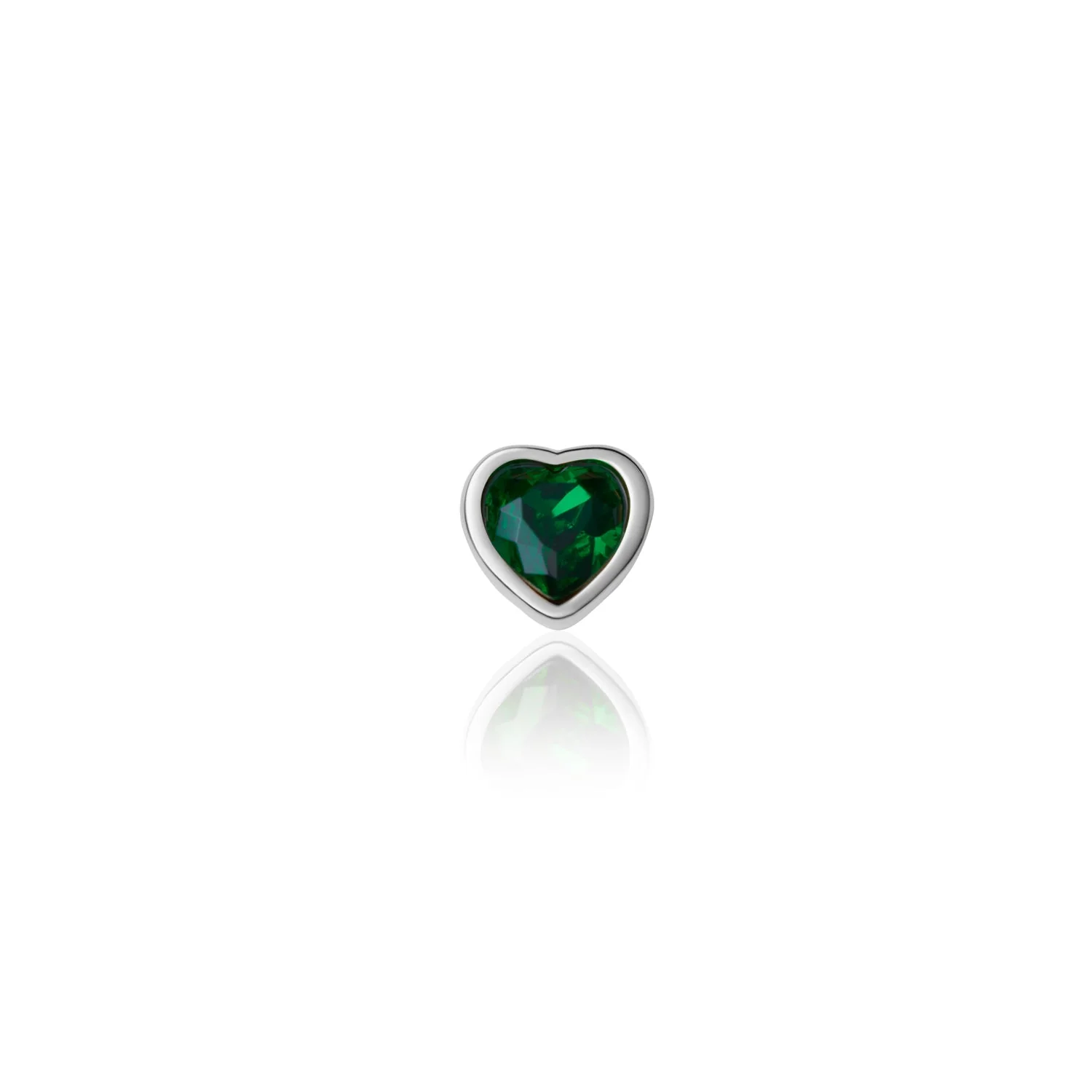 Fixed Charm - Heart Birthstone Charms (Silver) - Image 6