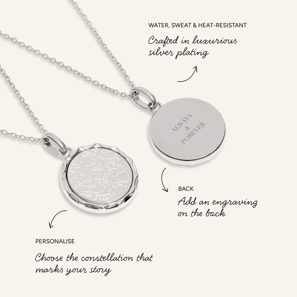 Coin Constellation Necklace (Silver) - Image 4