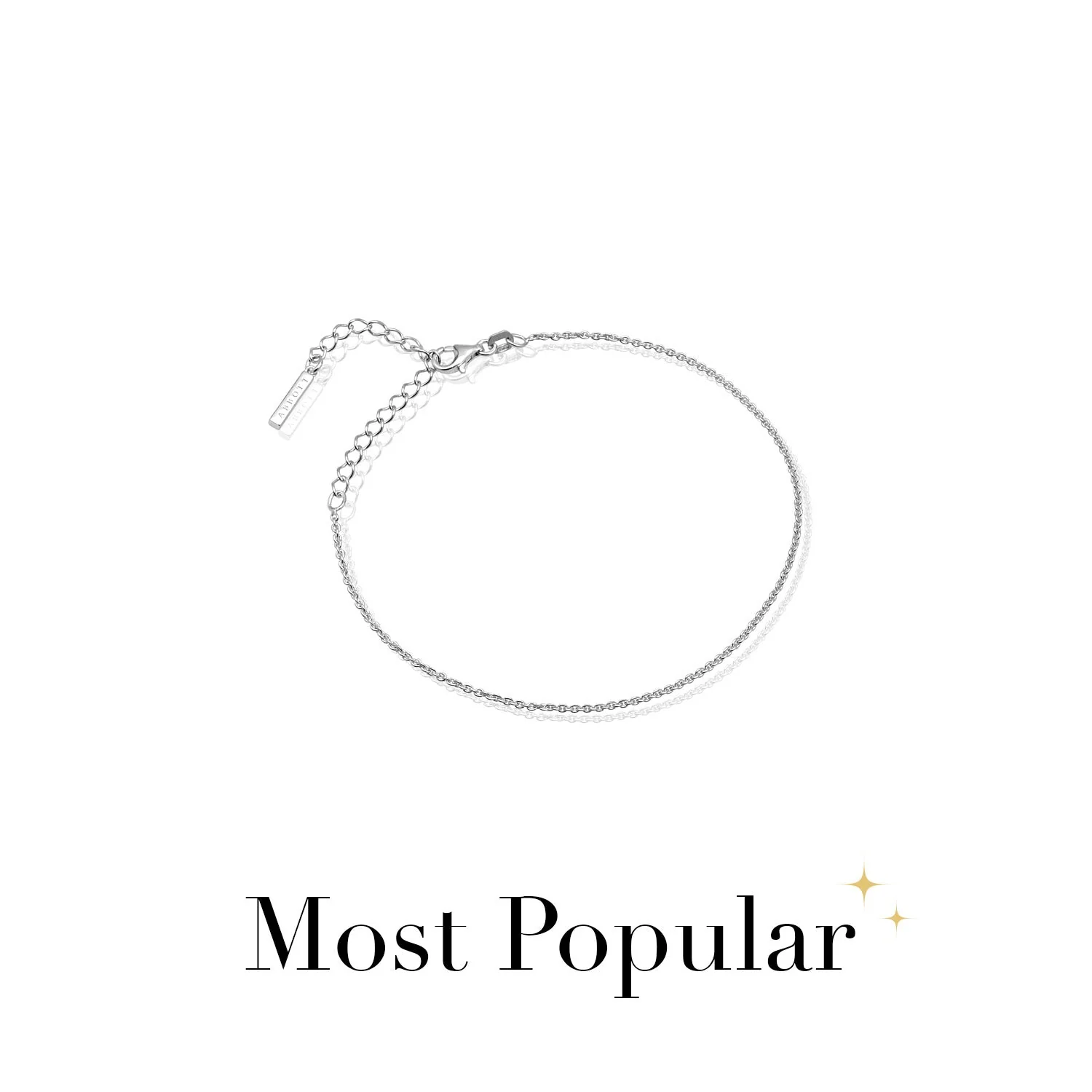 Stories Fine Chain Bracelet (Silver) - Image 2