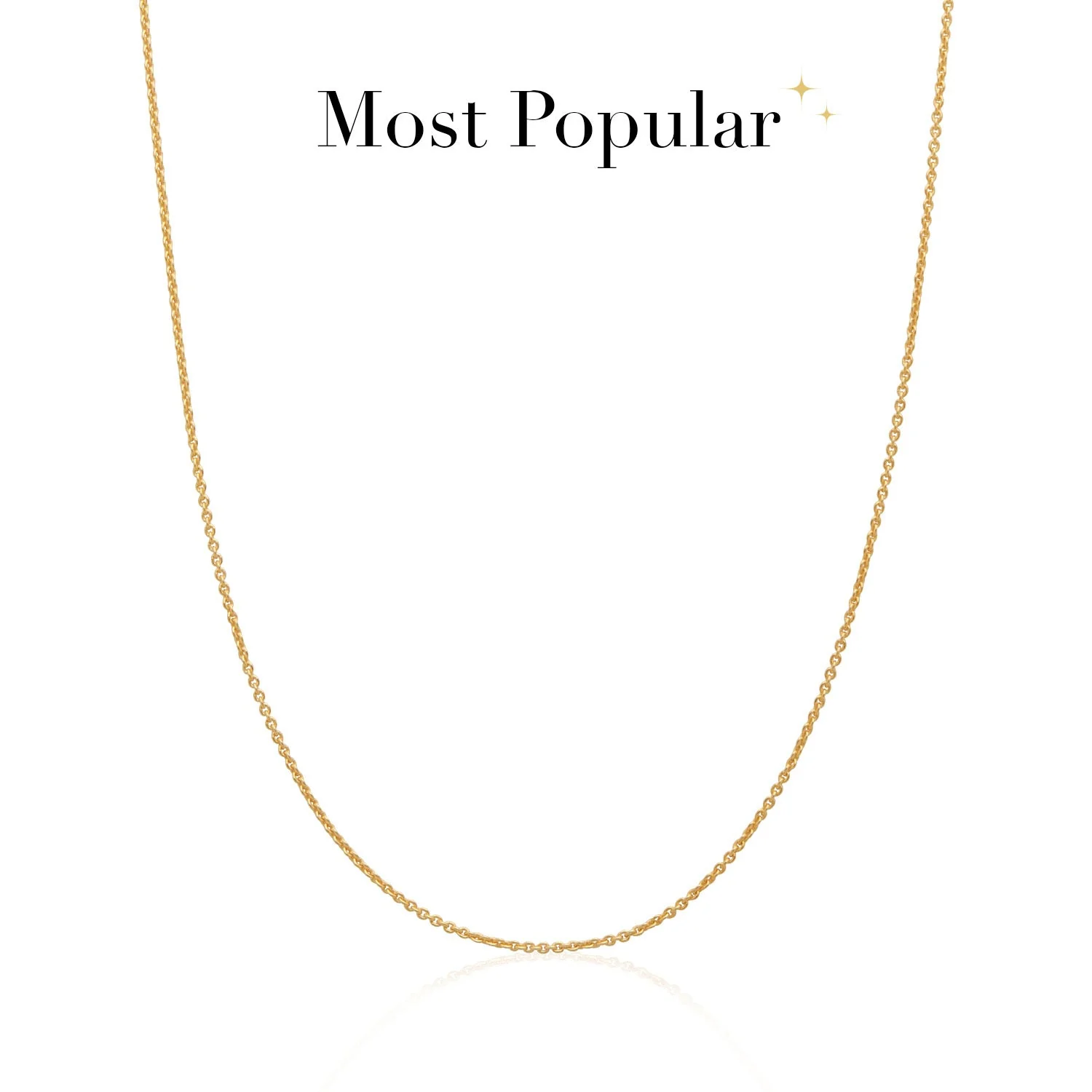 Stories Fine Chain Necklace (Gold) - Image 2