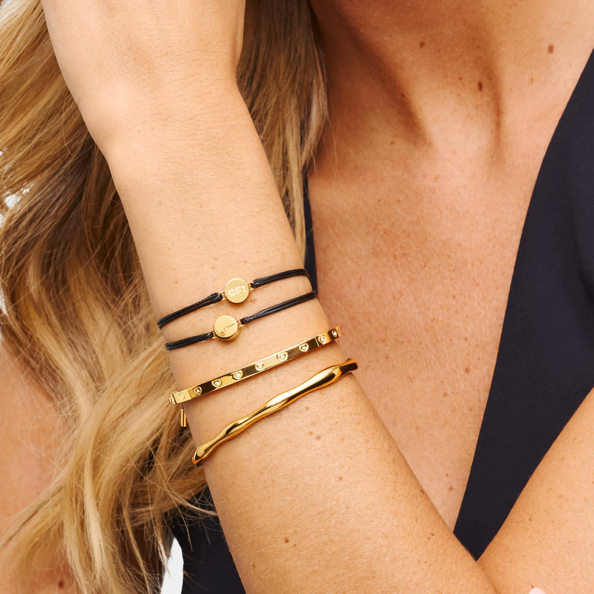 CoppaFeel! Charms for Charity Bracelet (Gold) - Image 3