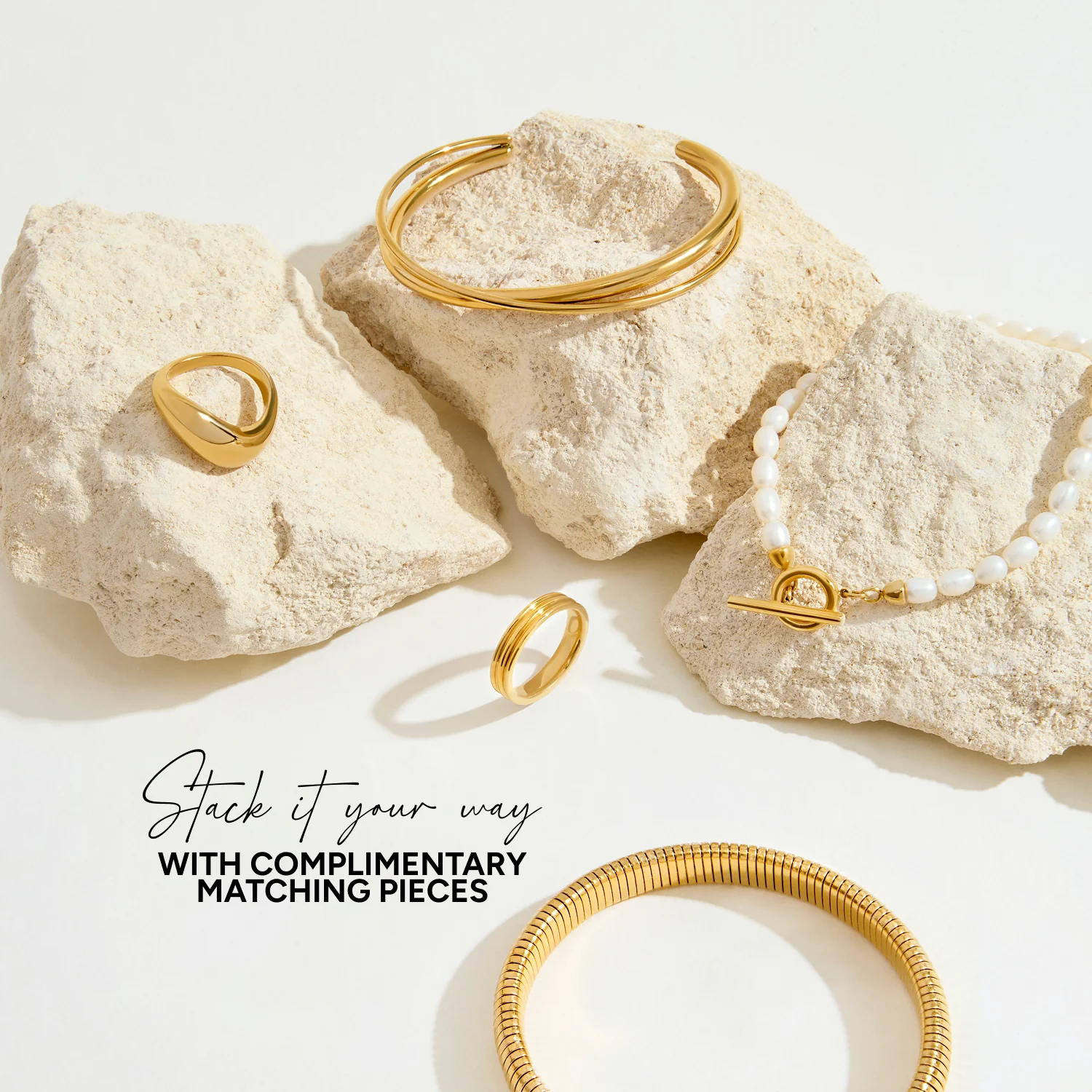 Crossover Bangle (Gold) - Image 6