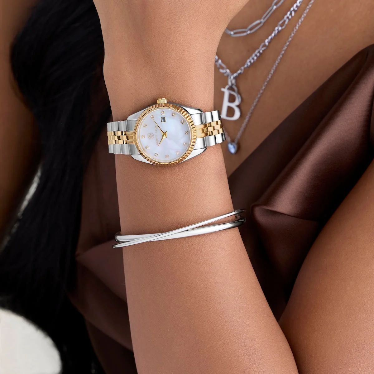 Crossover Bangle (Silver) - Image 3