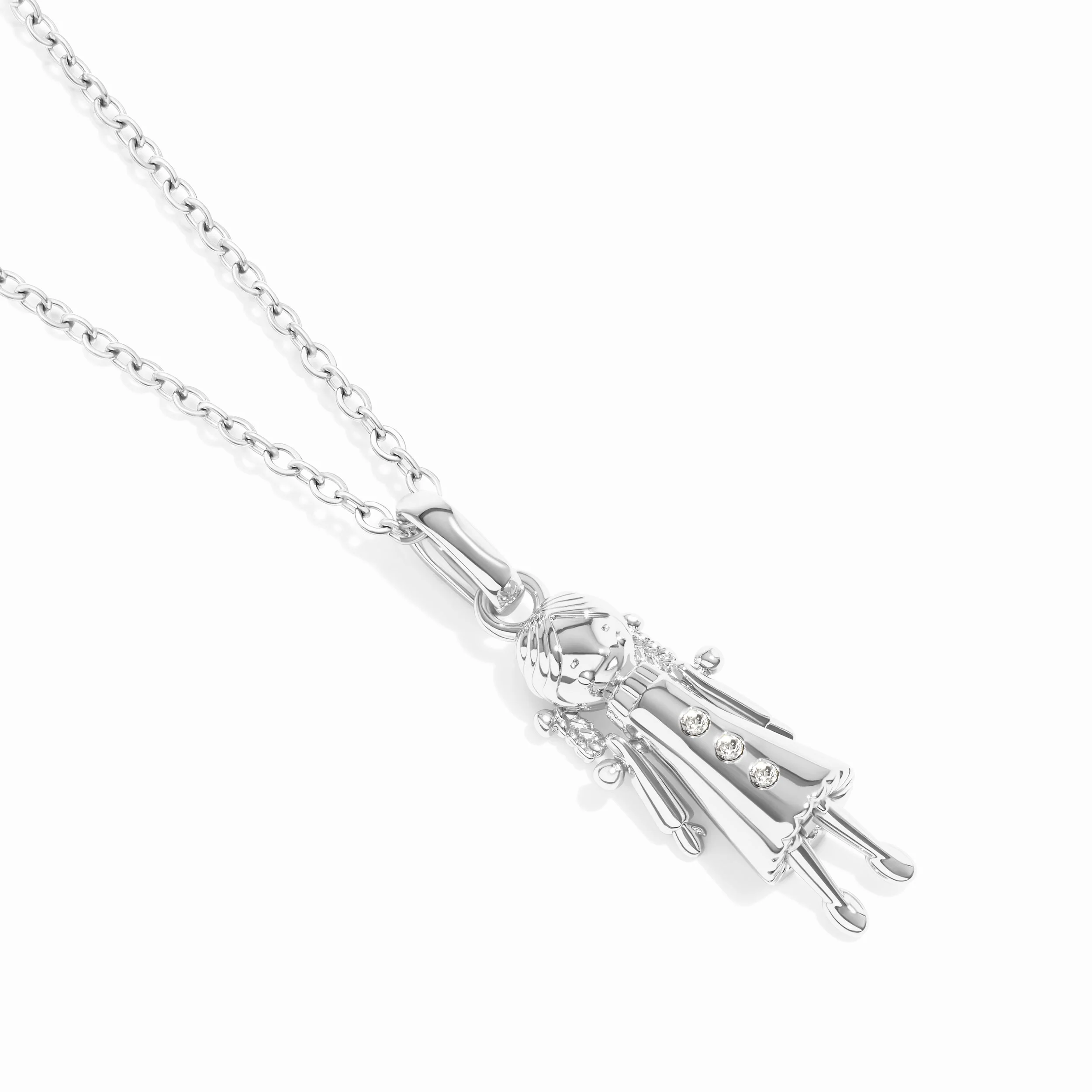 Crystal Ragdoll Necklace (Silver) - Image 2