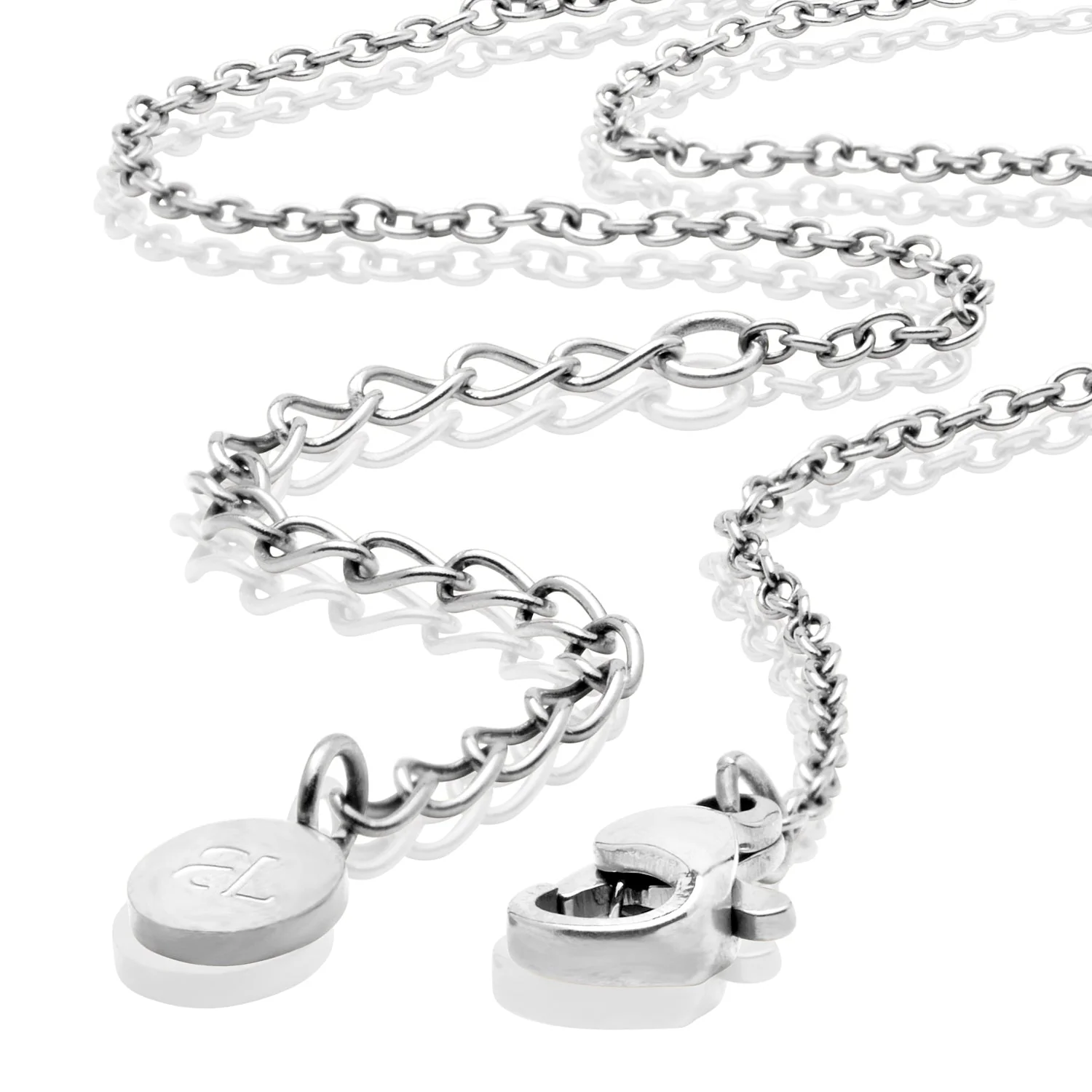 Crystal Signature Name Necklace (Silver) - Image 6