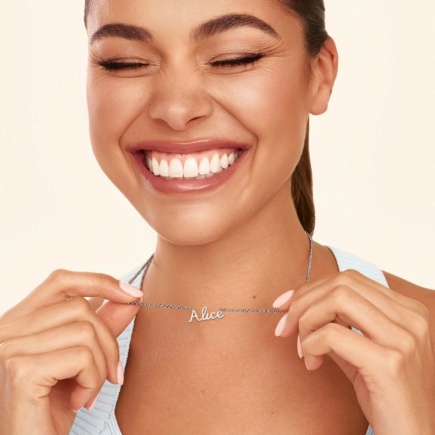 Cursive Name Necklace (Silver) - Image 2
