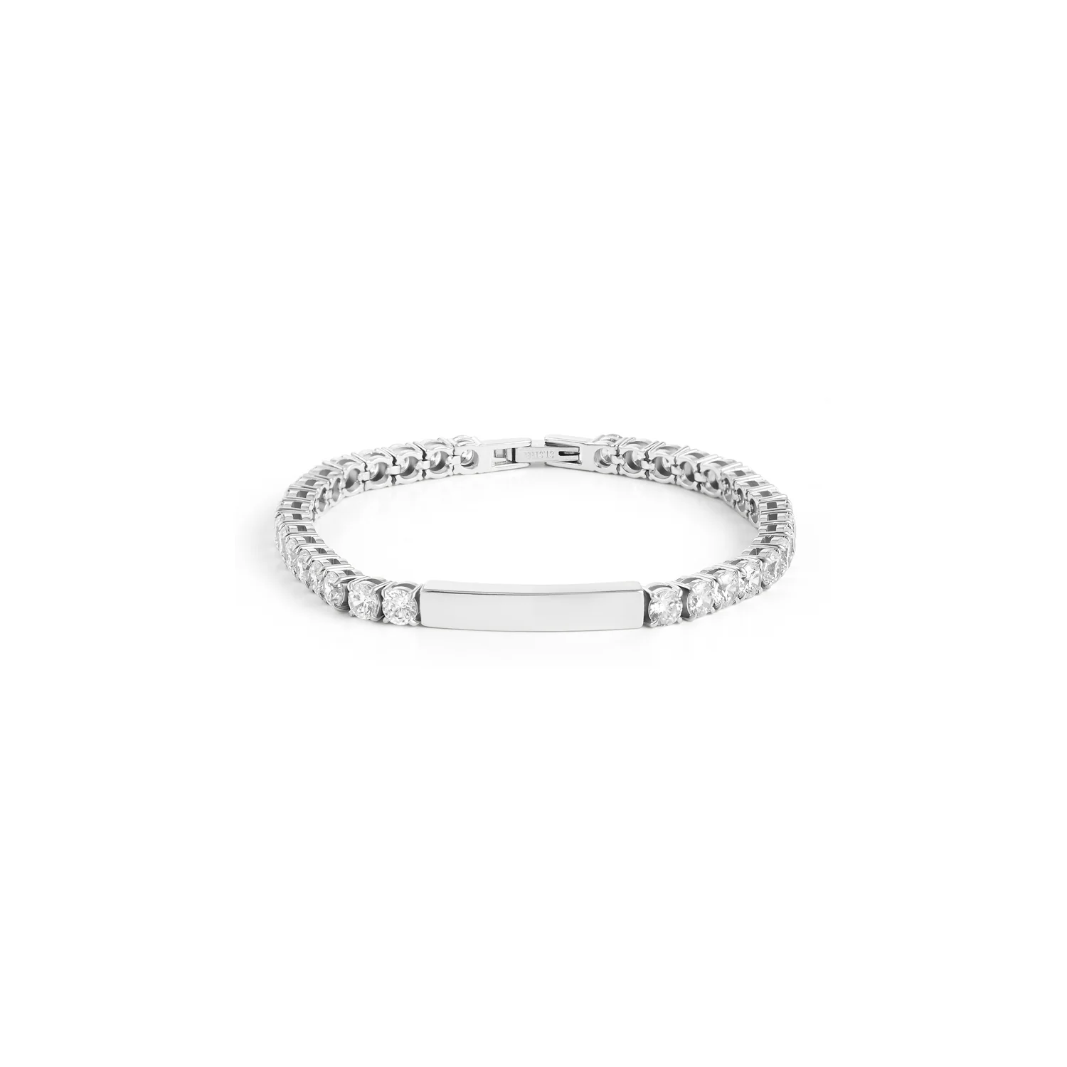 Custom Bar Tennis Bracelet (Silver) - Image 6