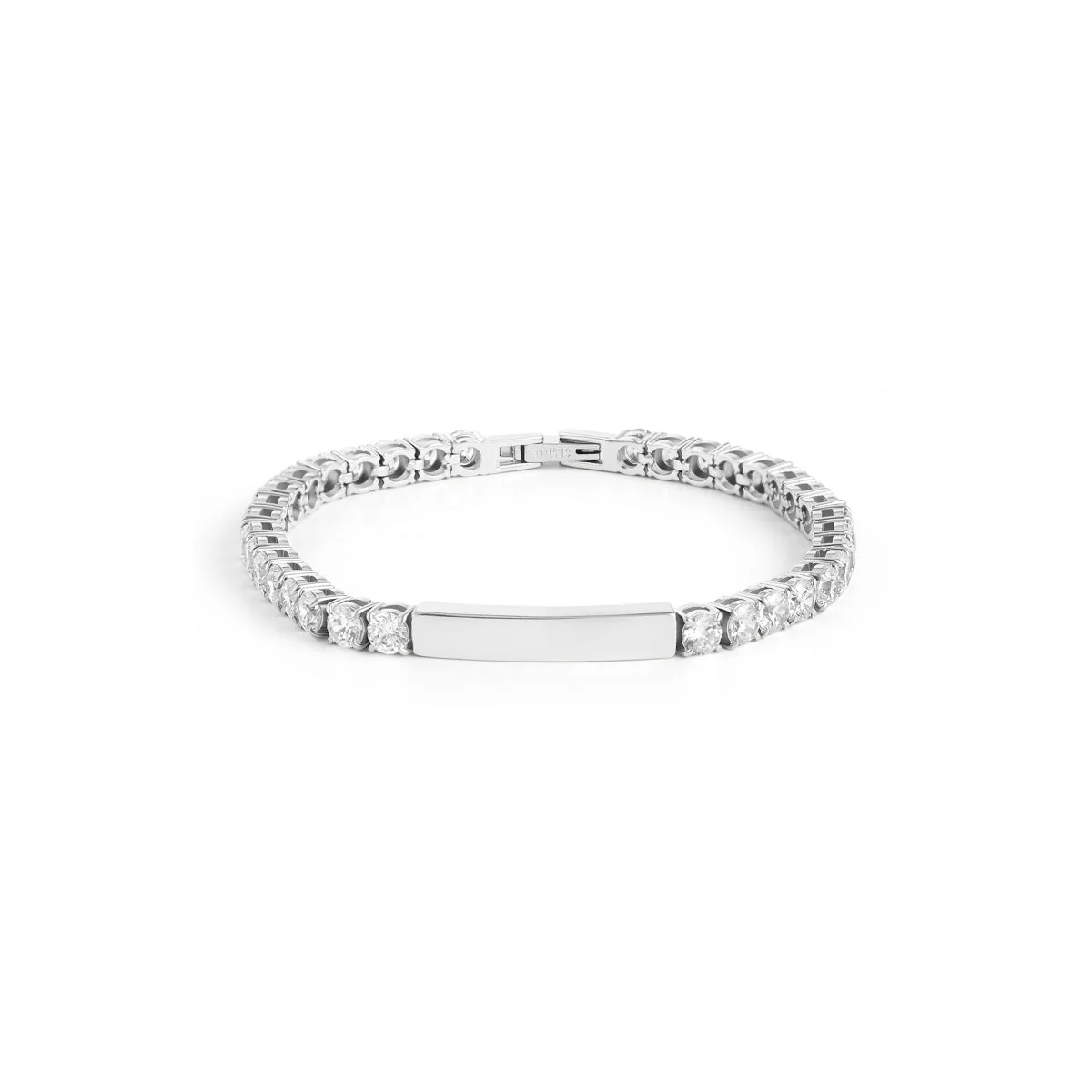 Custom Bar Tennis Bracelet (Silver) - Image 7