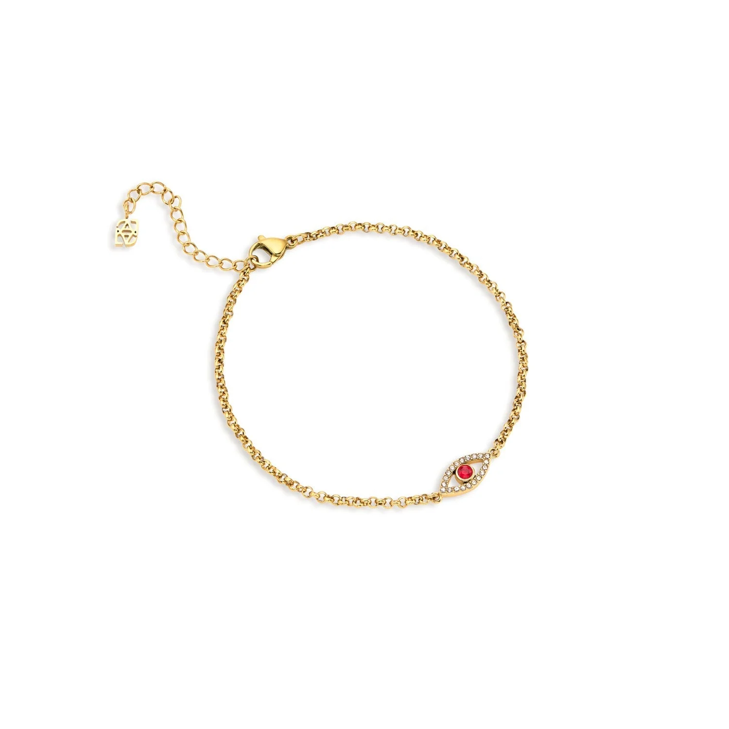 Custom Evil Eye Bracelet (Gold) - Image 4