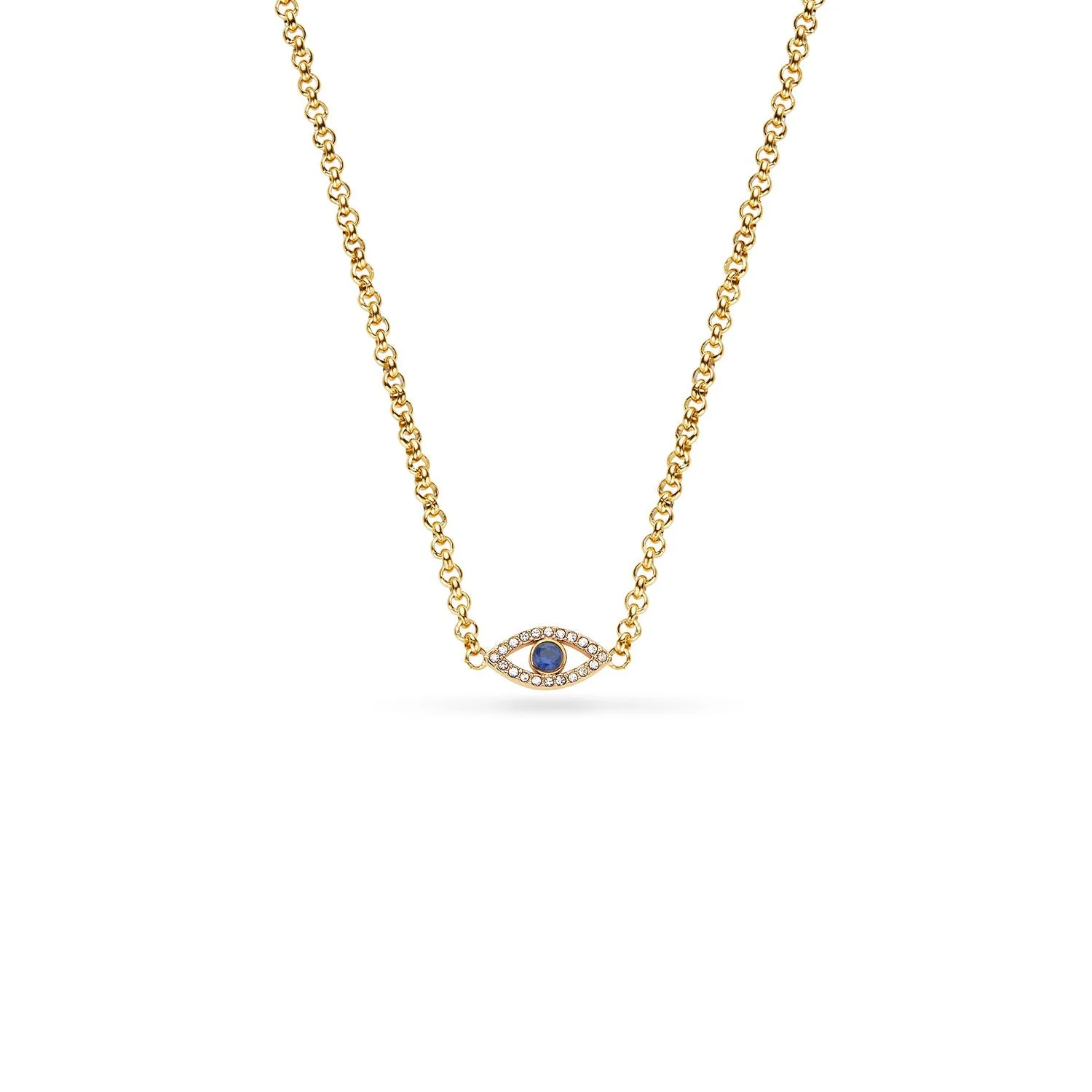 Custom Evil Eye Necklace (Gold) - Image 3