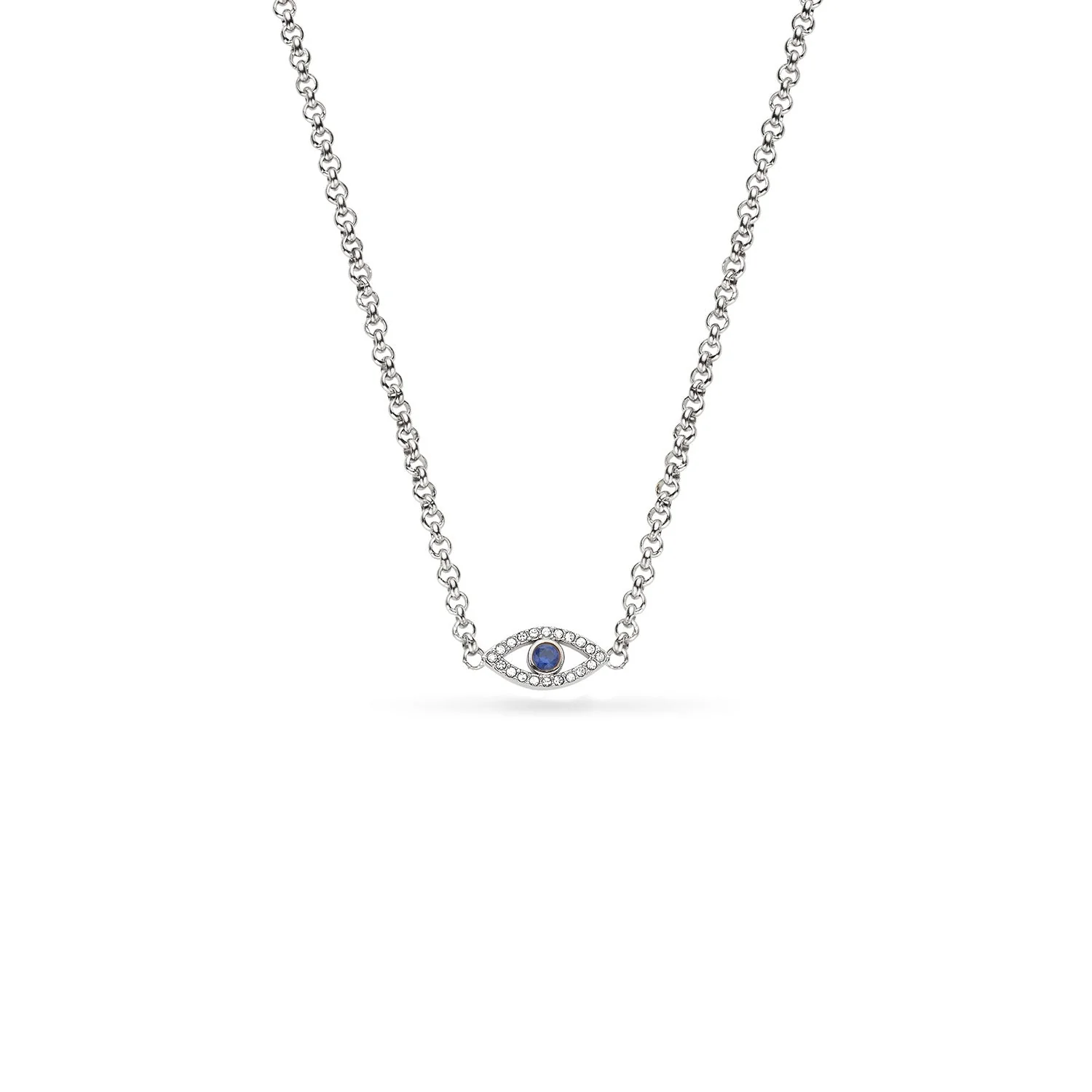 Custom Evil Eye Necklace (Silver) - Image 4
