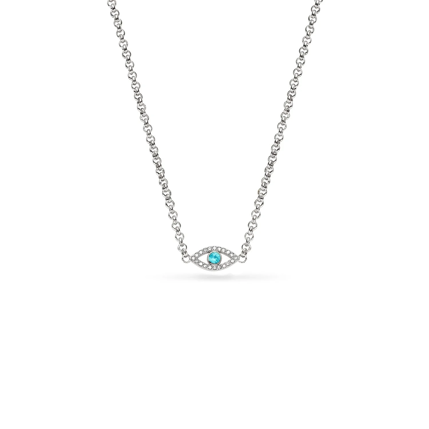Custom Evil Eye Necklace (Silver) - Image 6