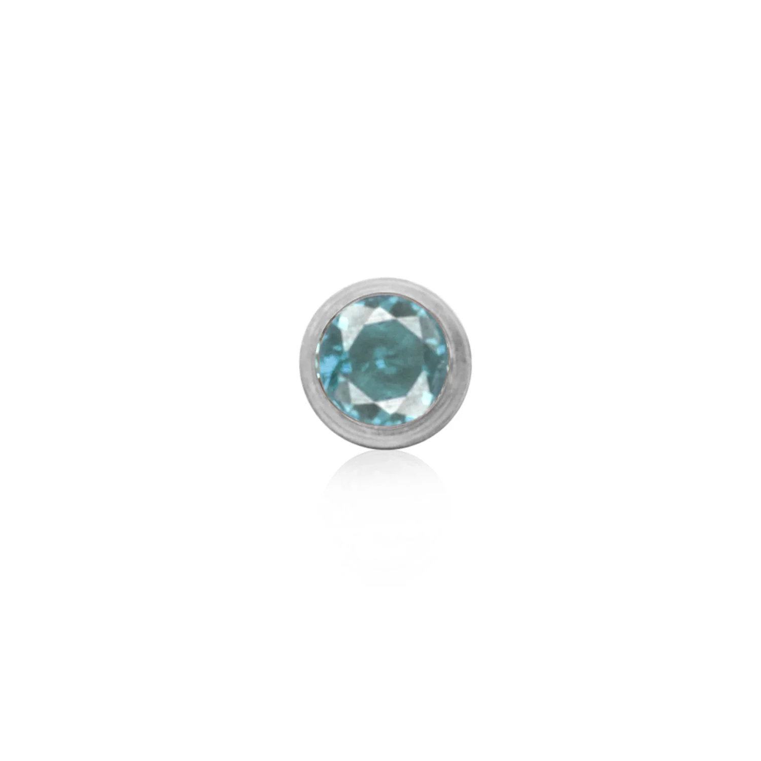 Double Initial Icon - Birthstone (Silver) - Image 4