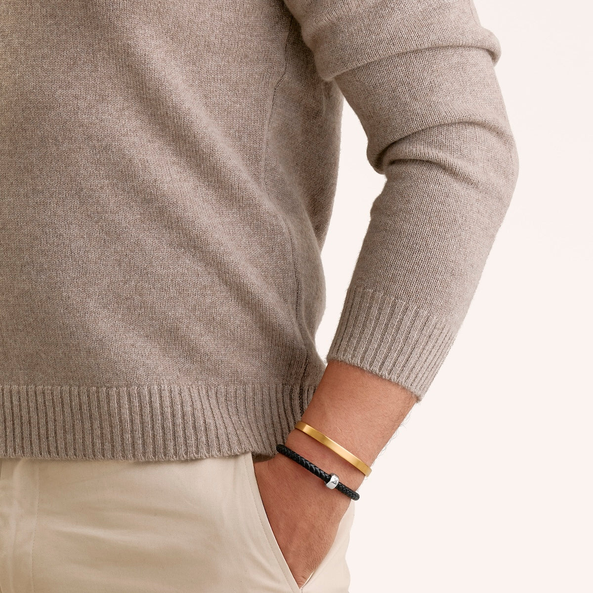 Custom Fingerprint Memento Cuff Bangle (Gold) - Image 4