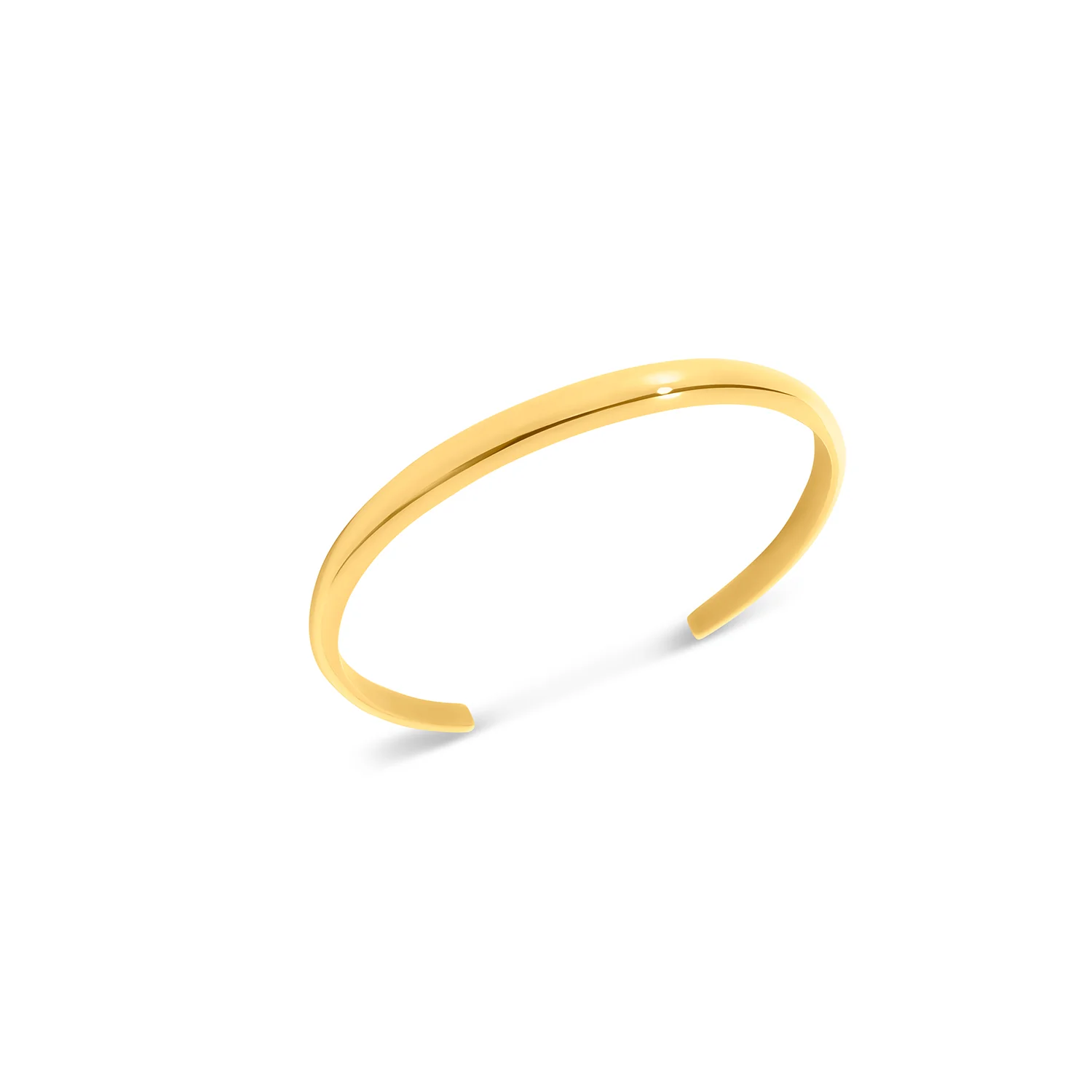 Custom Handwritten Domed Bangle (Gold) - Image 12