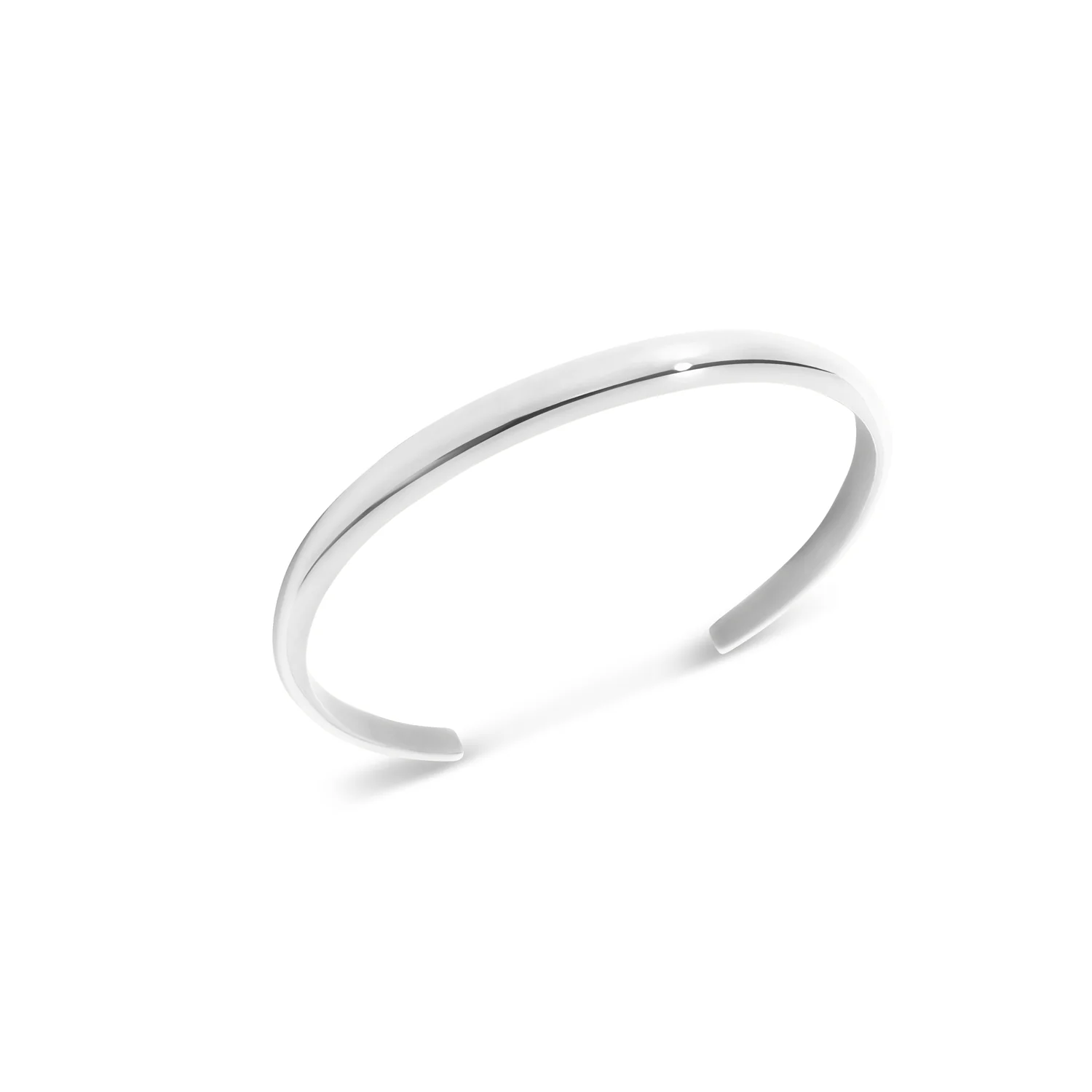 Custom Handwritten Domed Bangle (Silver) - Image 12