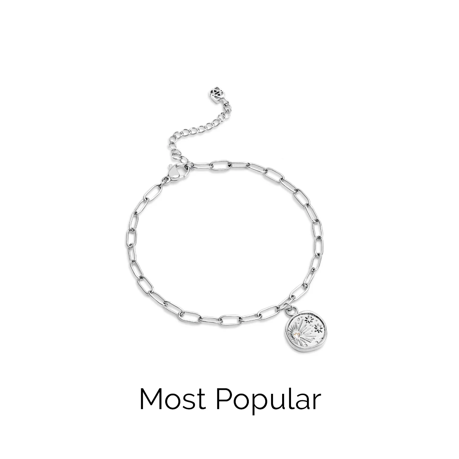 Custom Hanging Ocean Charm Bracelet (Silver) - Image 6