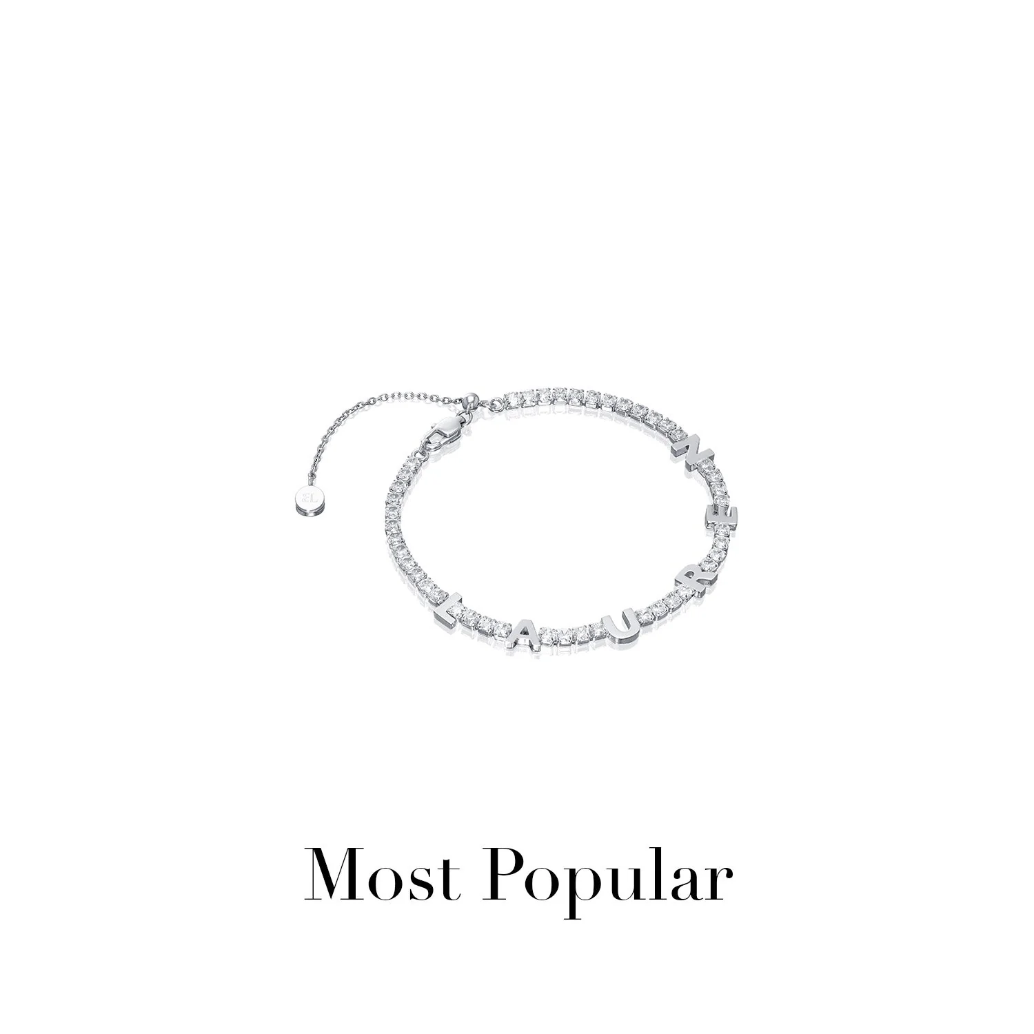 Custom Name Tennis Bracelet (Silver) - Image 3