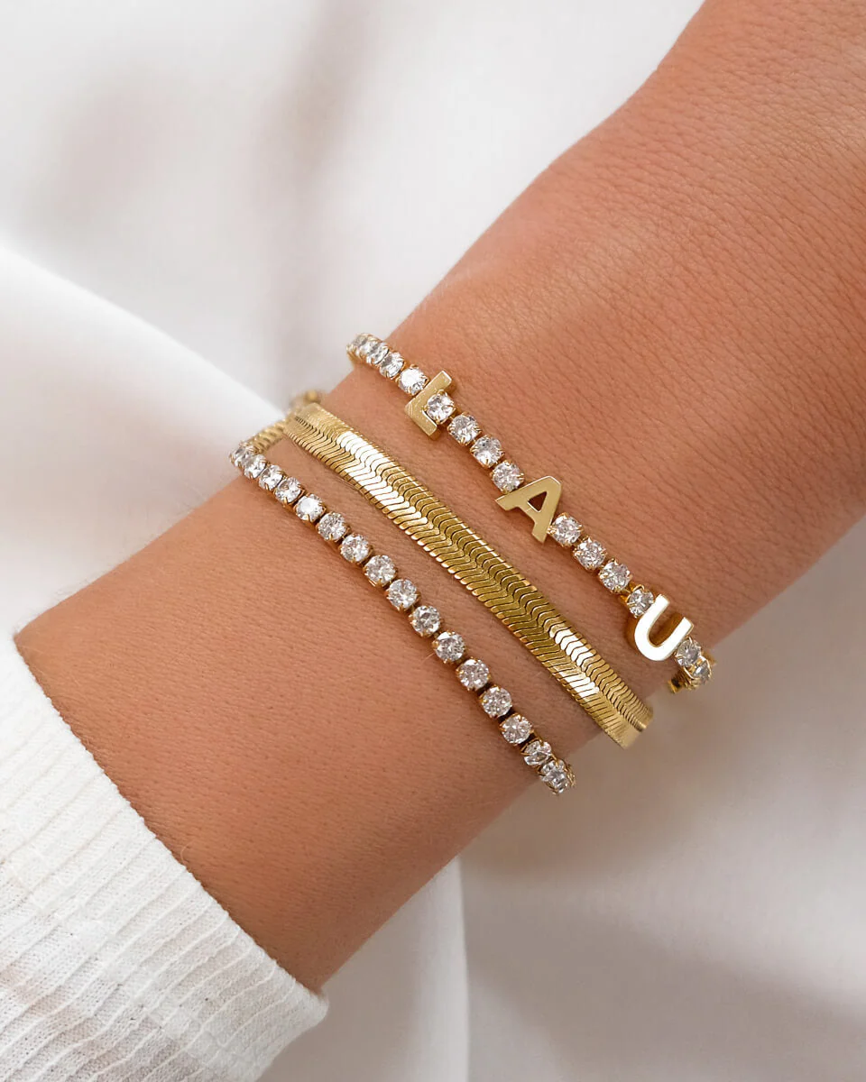 Custom Tennis Name Set (Gold) - Image 4