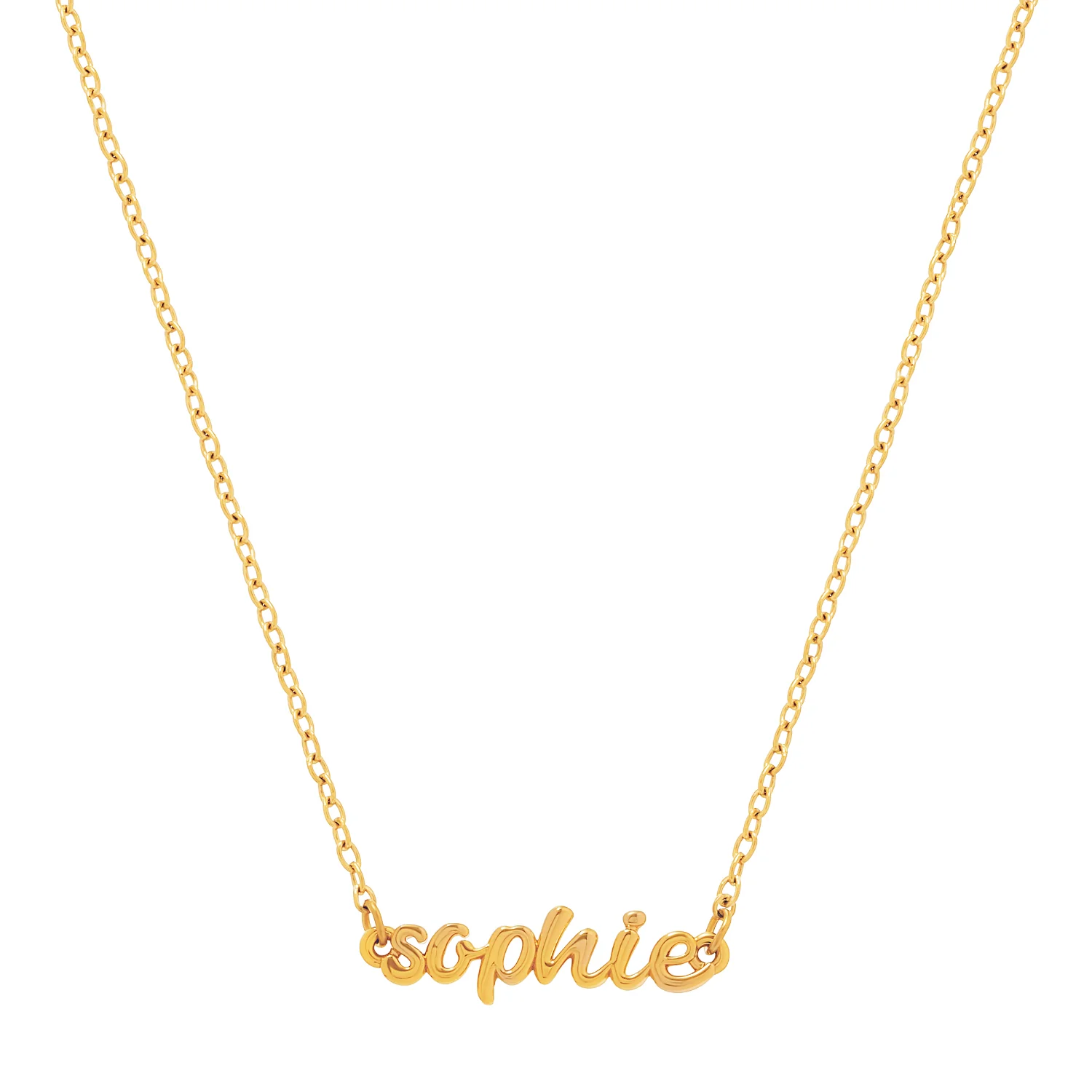 Script Name Necklace (Gold) - Image 7