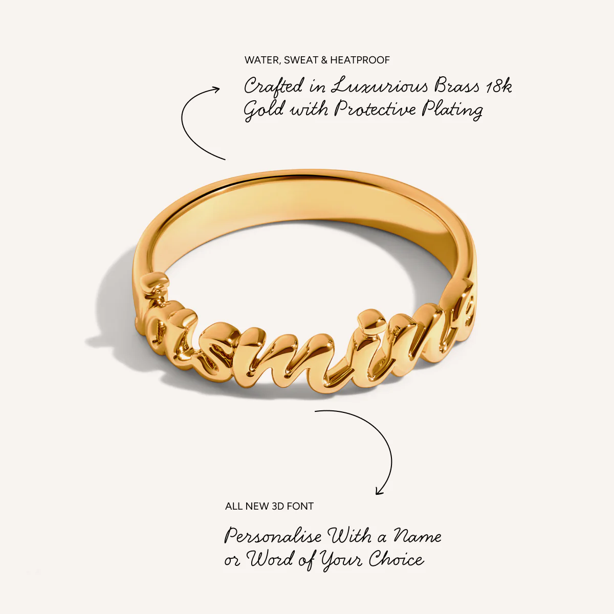 Script Name Ring (Gold) - Image 4