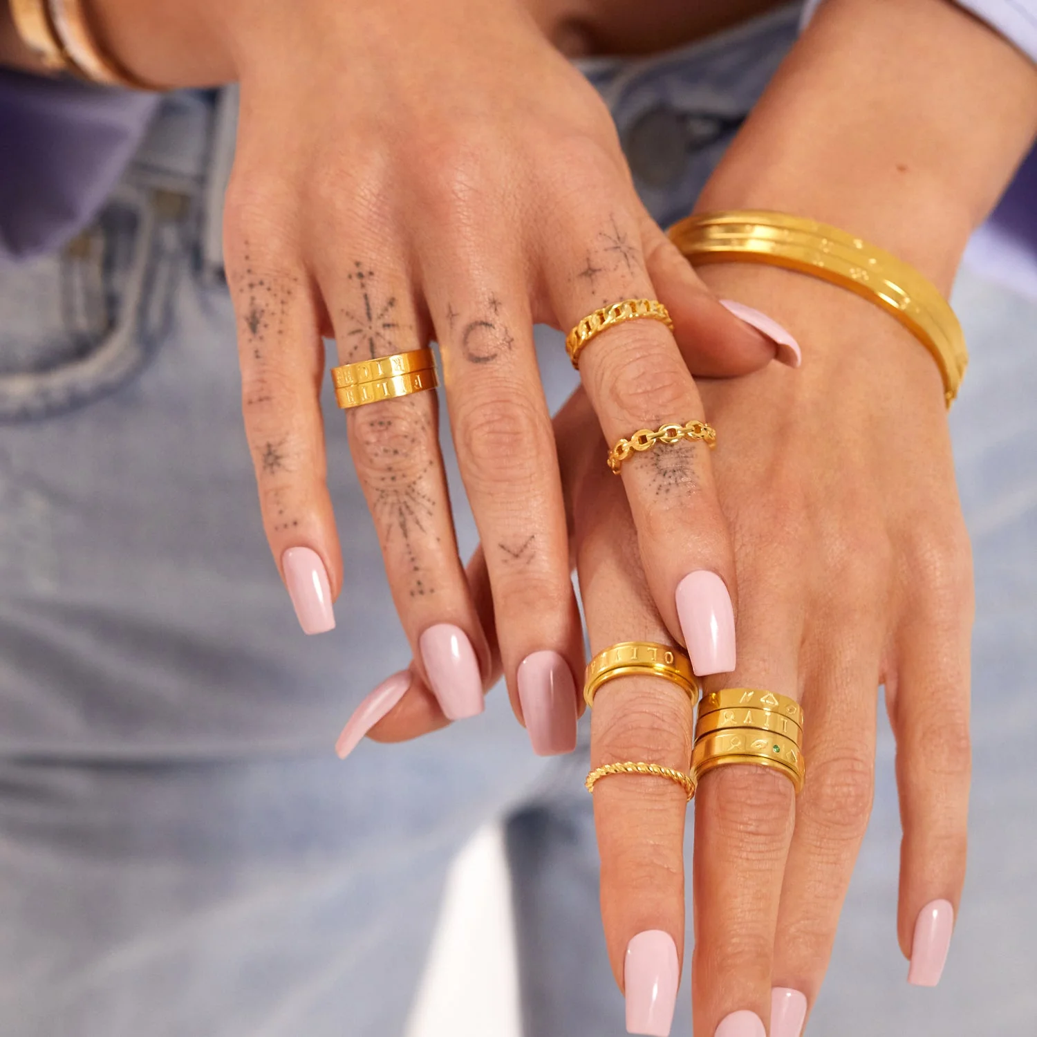 Custom Stamped Ring (Gold) - Image 3