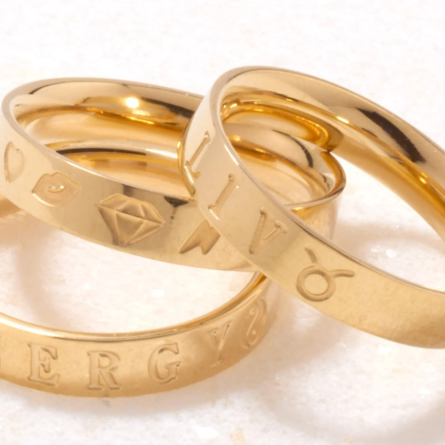 Custom Stamped Ring (Gold) - Image 5