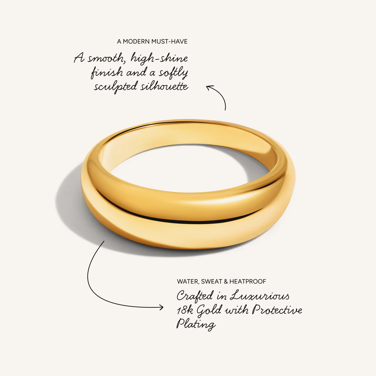 Domed Ring (Gold) - Image 3
