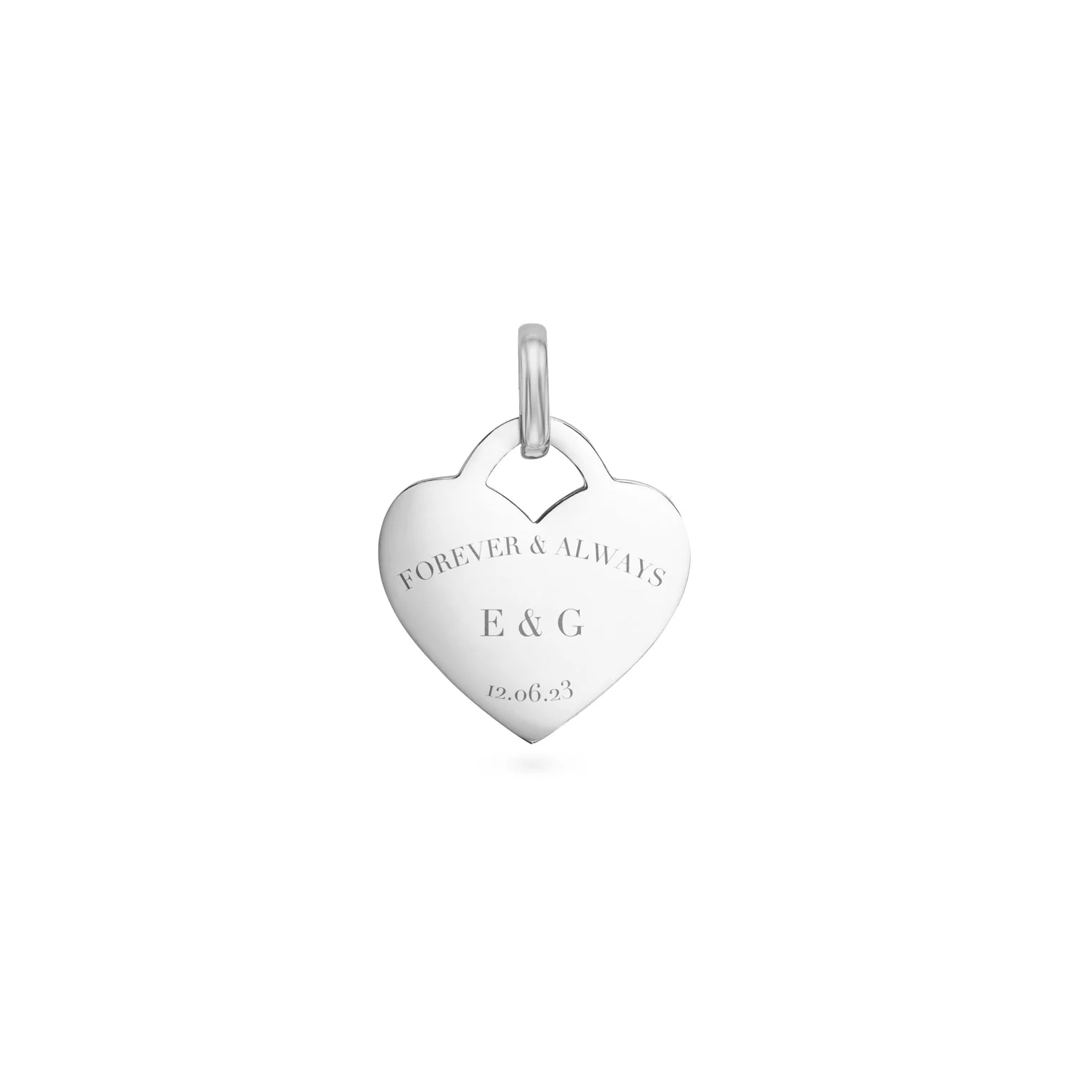 Double Heart Token Necklace (Gold) - Image 11