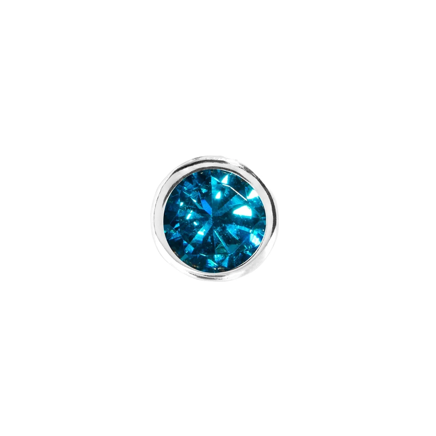 Double Initial Icon - Birthstone (Silver) - Image 13
