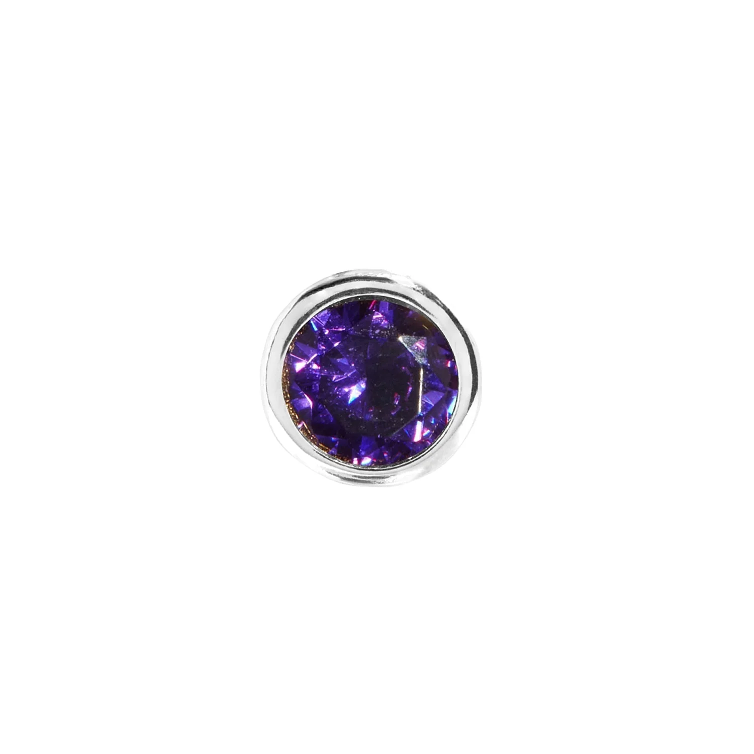 Double Initial Icon - Birthstone (Silver) - Image 3