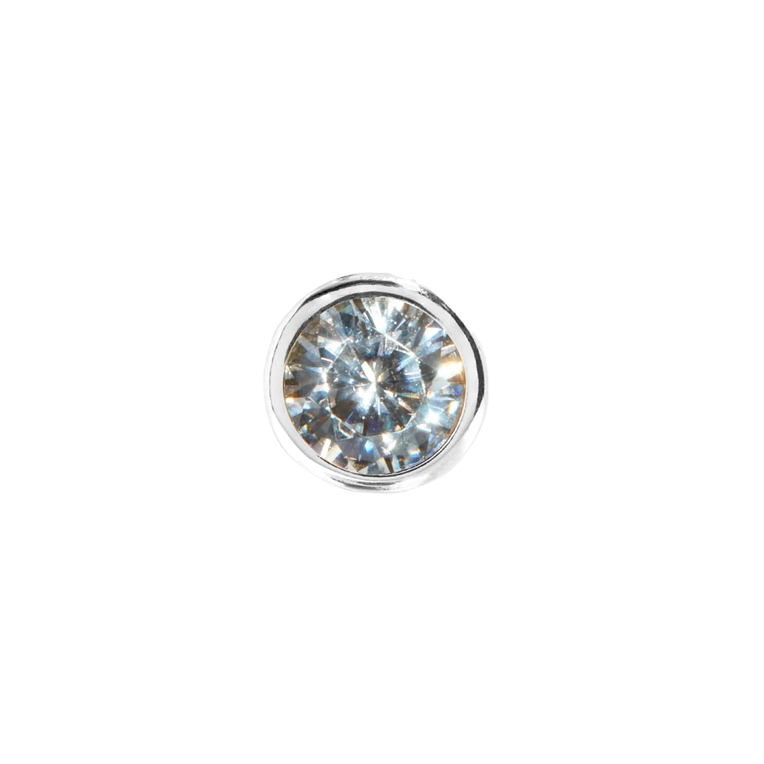 Double Initial Icon - Birthstone (Silver) - Image 5