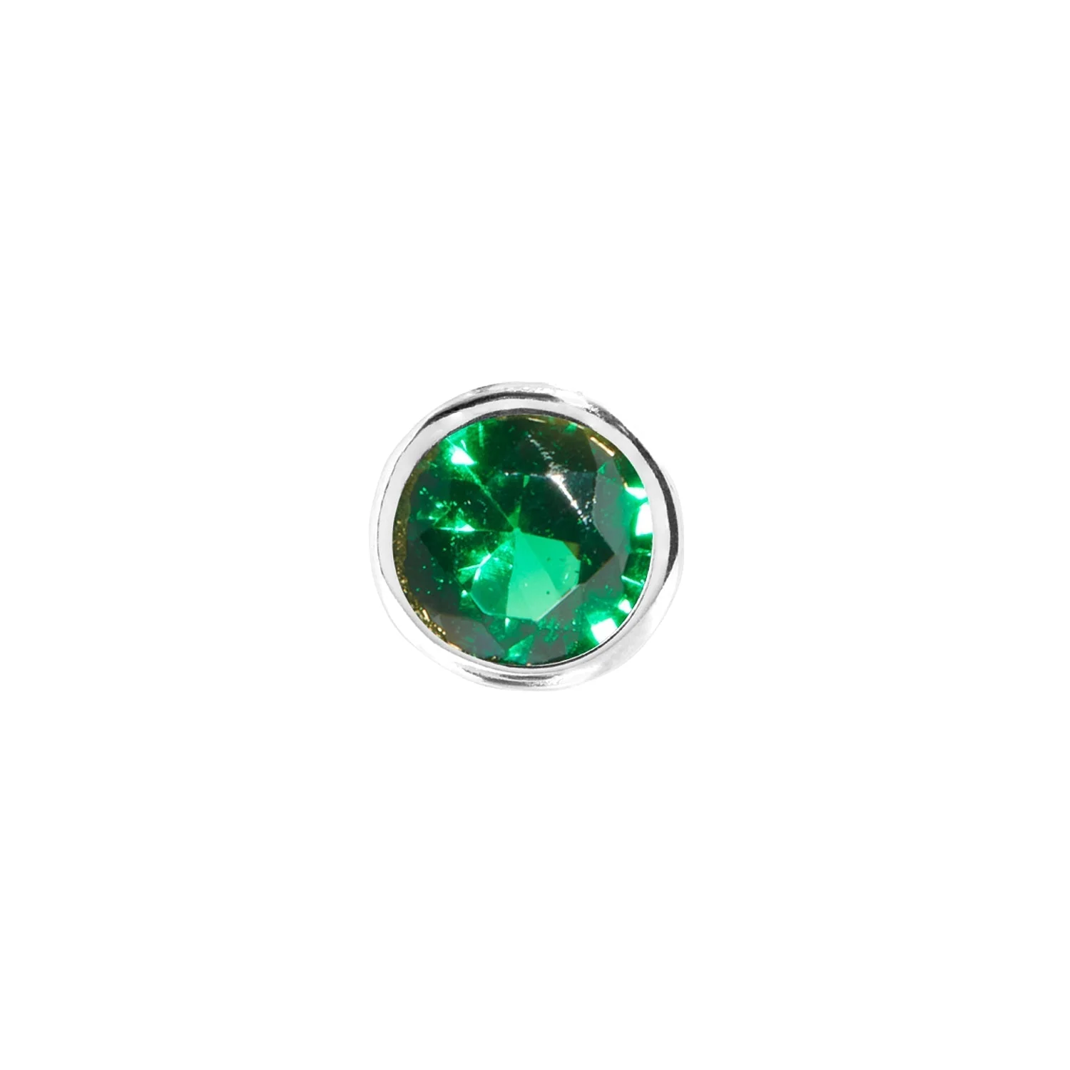 Double Initial Icon - Birthstone (Silver) - Image 6